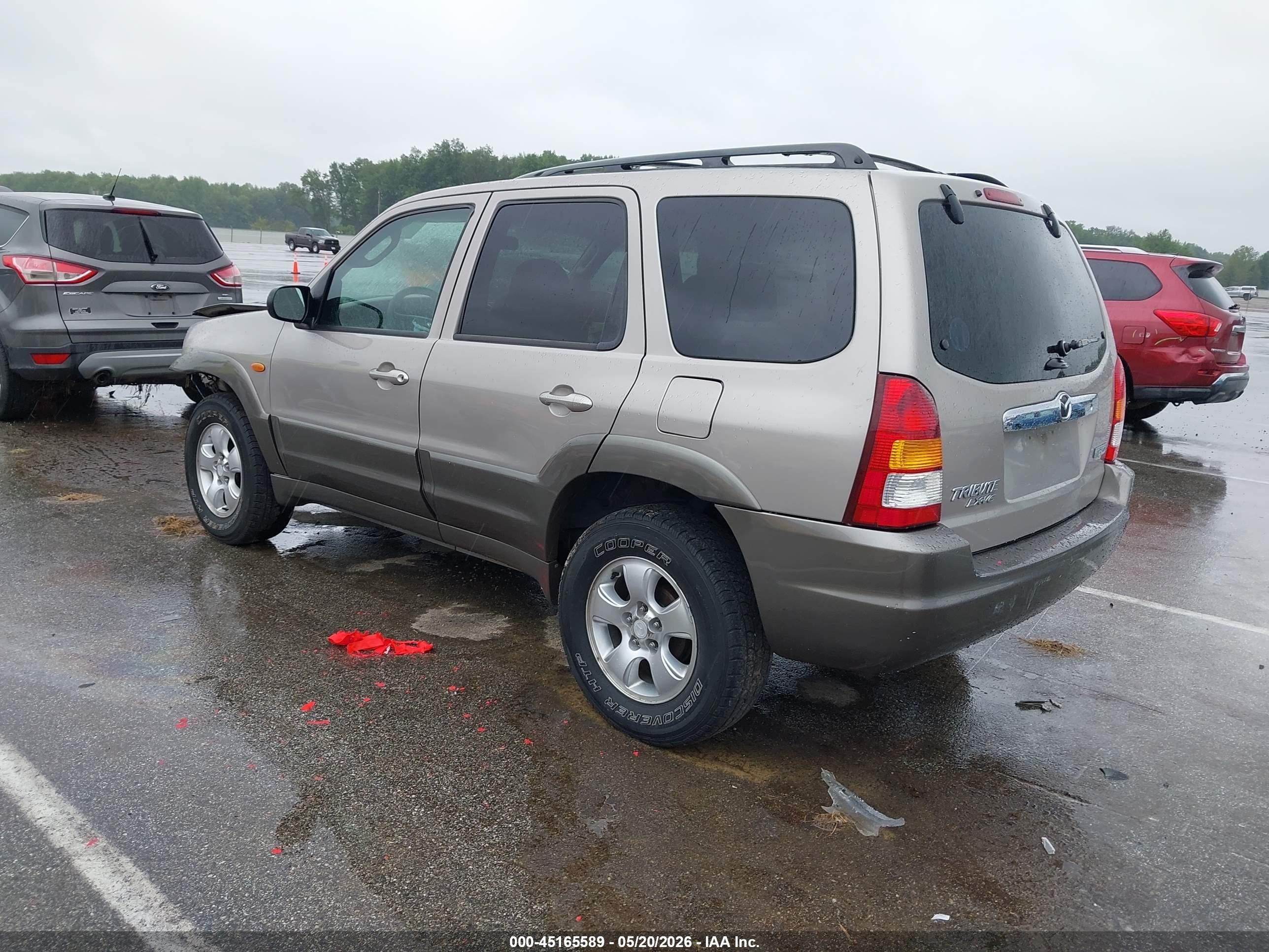 2001 Mazda Tribute Es V6/lx V6 Tan vin: 4F2YU08141KM26462