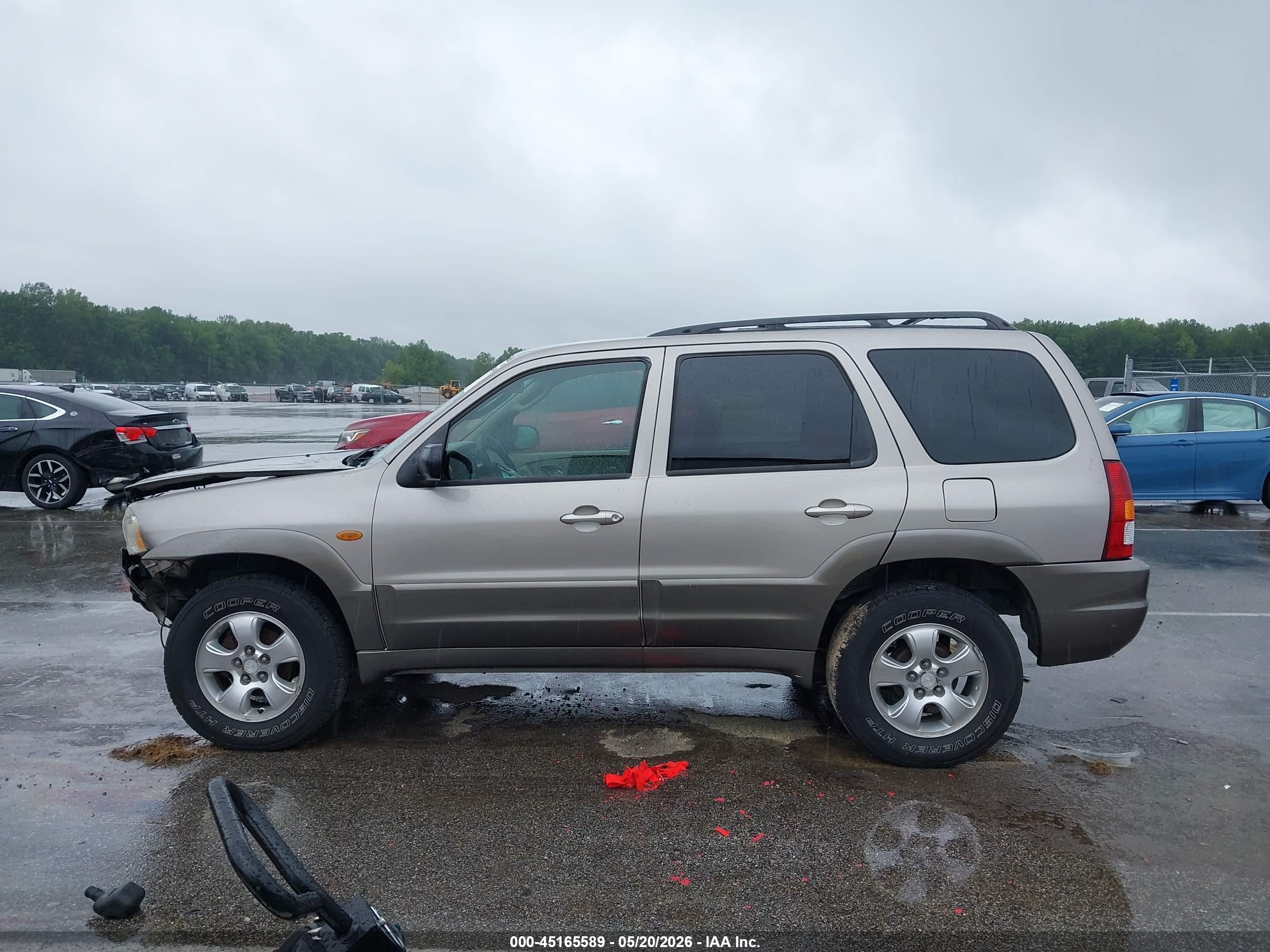 2001 Mazda Tribute Es V6/lx V6 Tan vin: 4F2YU08141KM26462