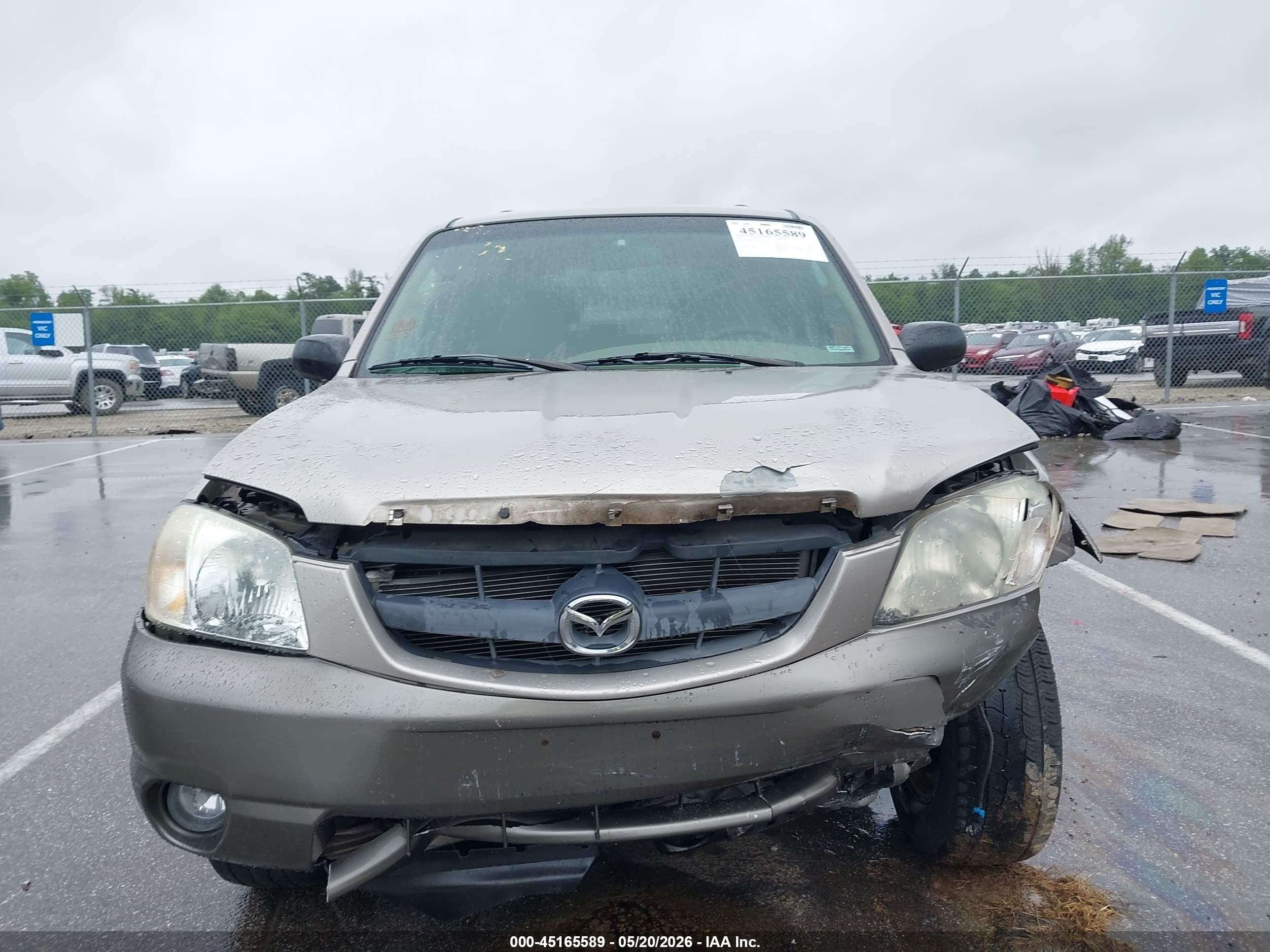 2001 Mazda Tribute Es V6/lx V6 Tan vin: 4F2YU08141KM26462