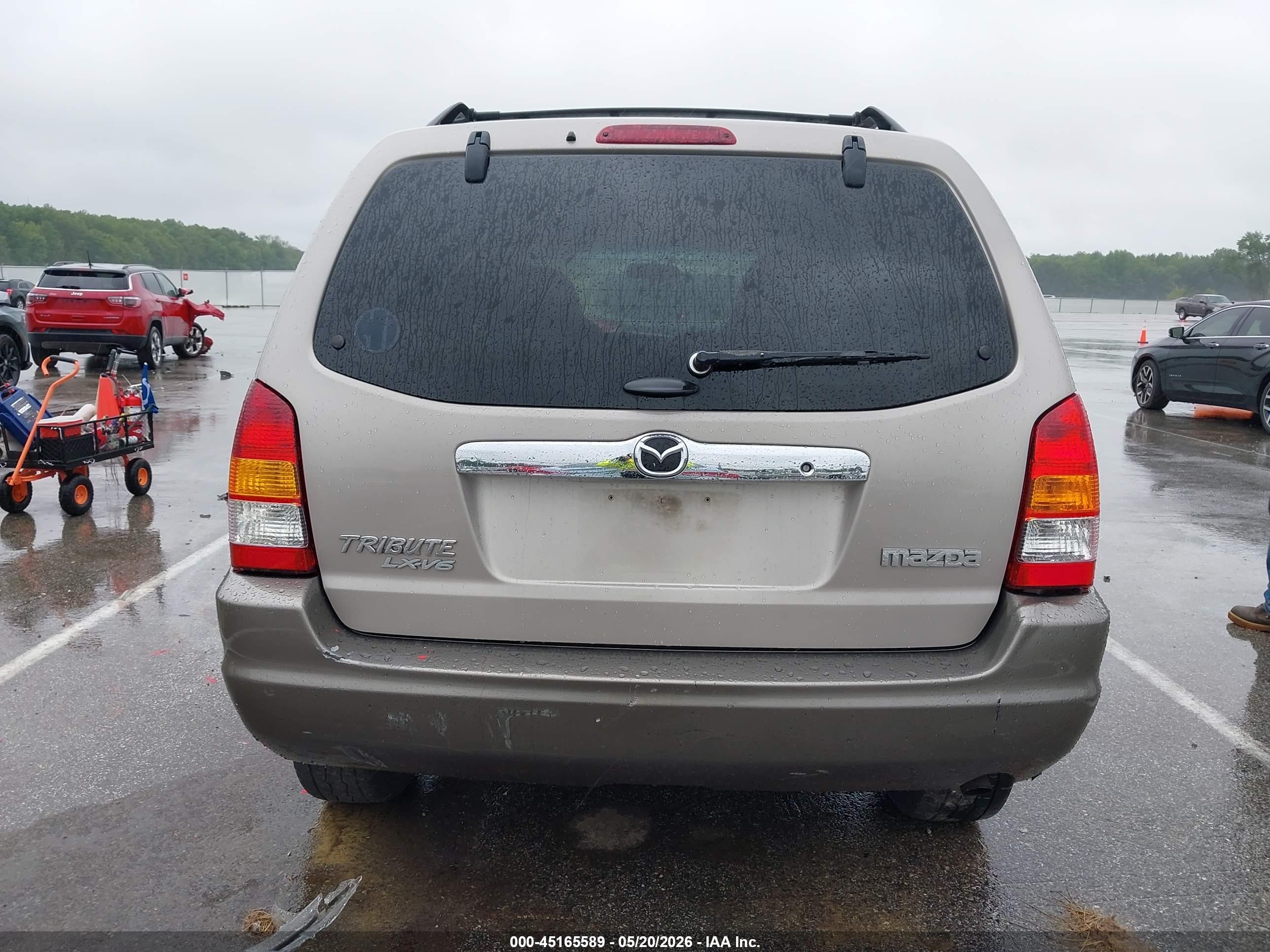 2001 Mazda Tribute Es V6/lx V6 Tan vin: 4F2YU08141KM26462