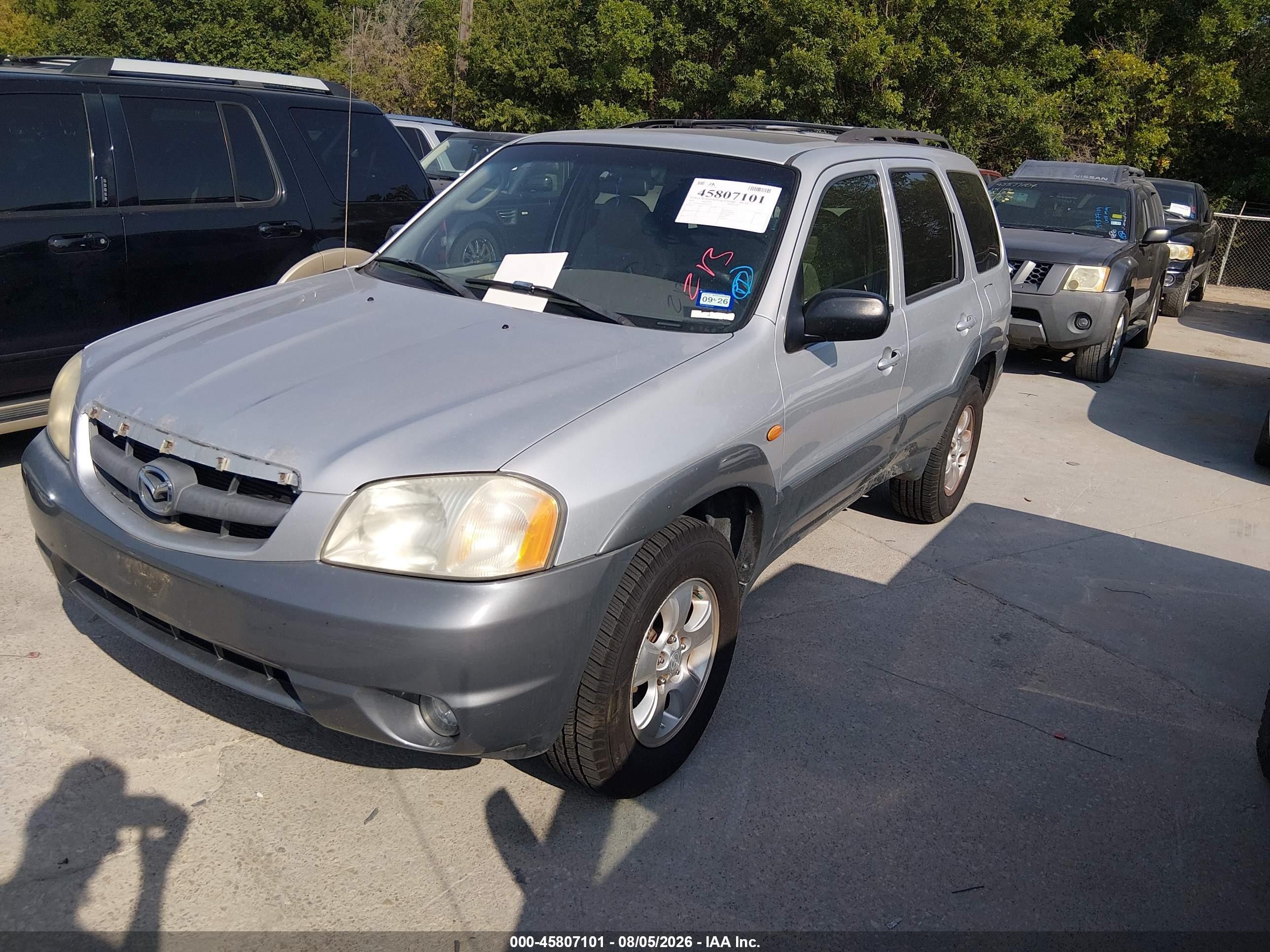 2001 Mazda Tribute Es V6/lx V6 Gray vin: 4F2YU08191KM13223