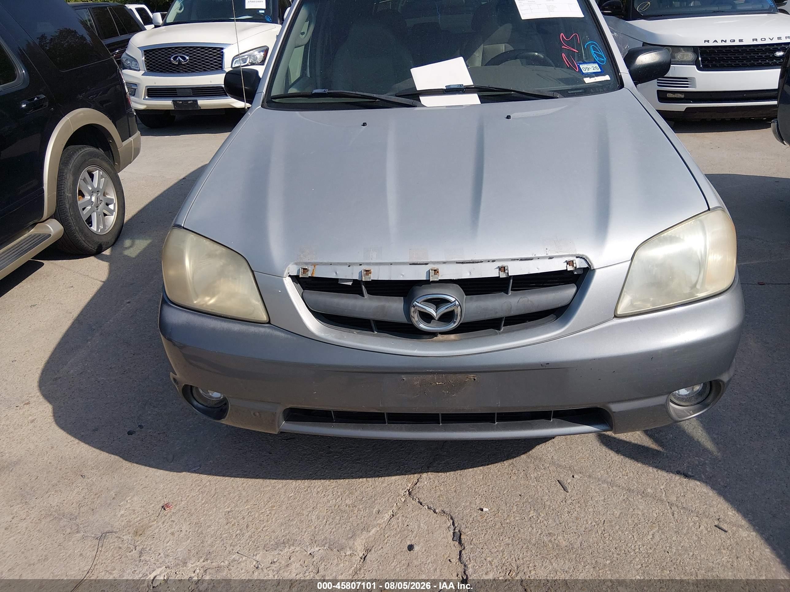 2001 Mazda Tribute Es V6/lx V6 Gray vin: 4F2YU08191KM13223