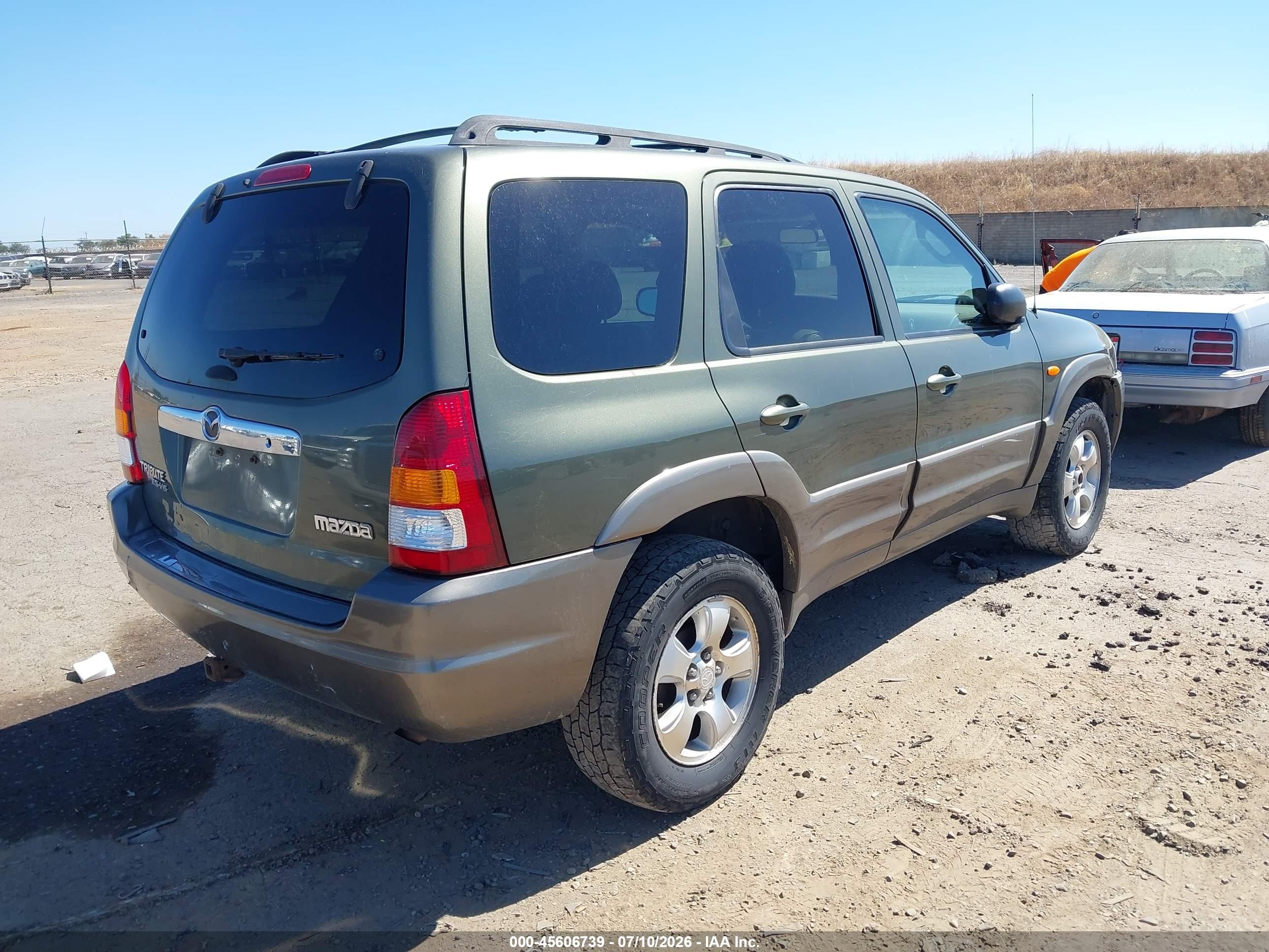 2002 Mazda Tribute Es V6/lx V6 Зеленый vin: 4F2YU081X2KM45017