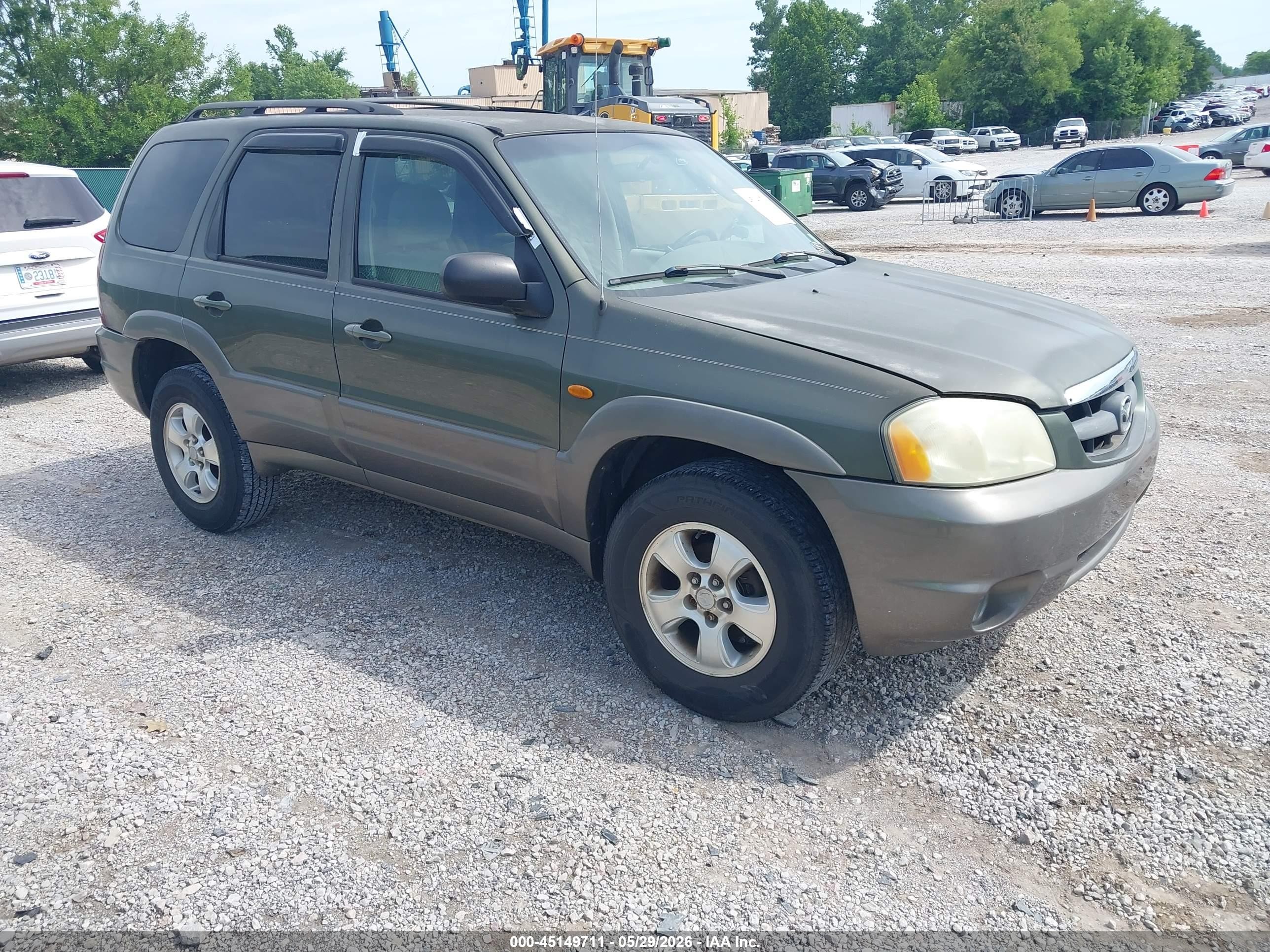 2002 Mazda Tribute Es V6/lx V6 Teal vin: 4F2YU081X2KM56096