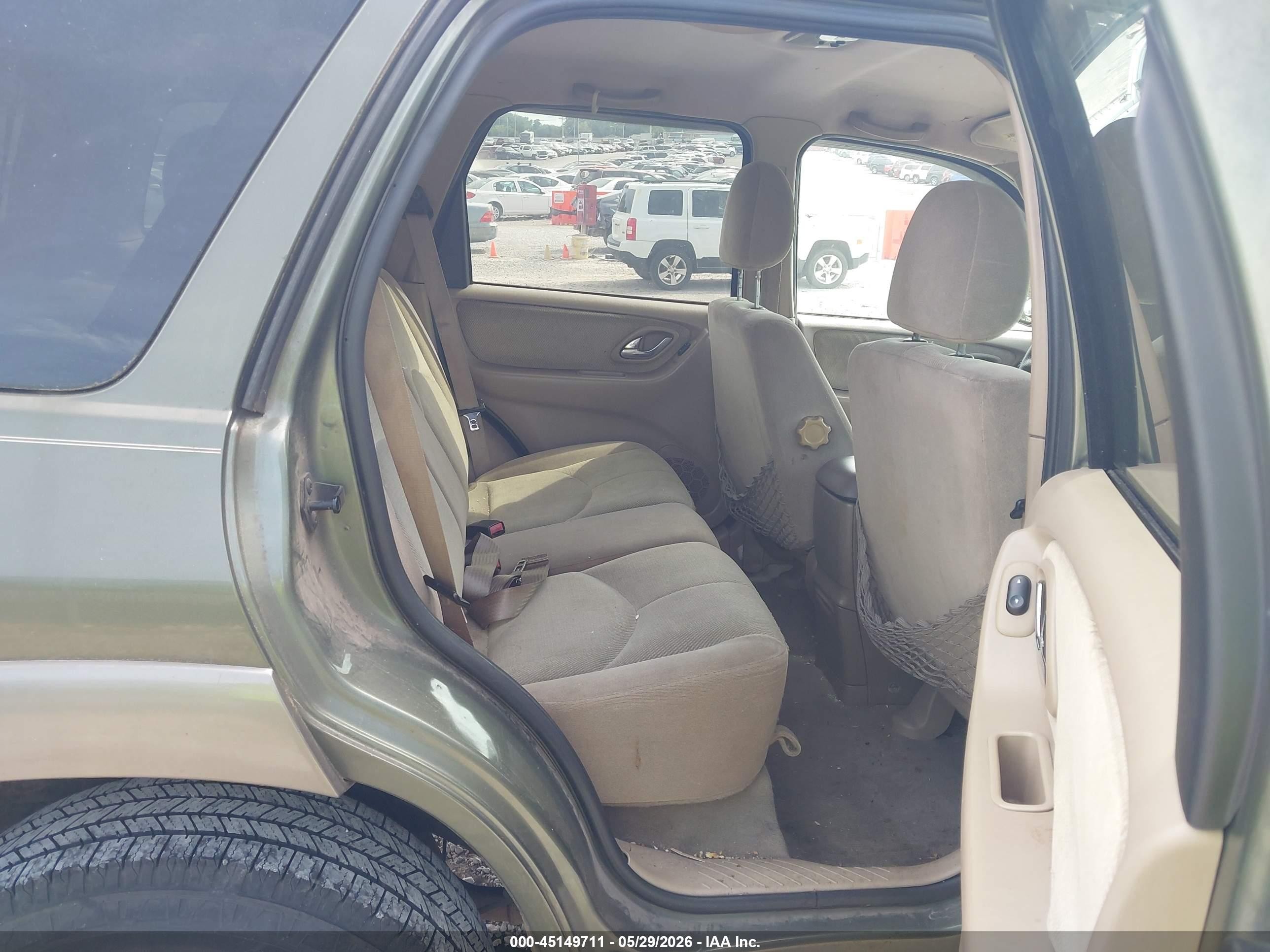 2002 Mazda Tribute Es V6/lx V6 Teal vin: 4F2YU081X2KM56096