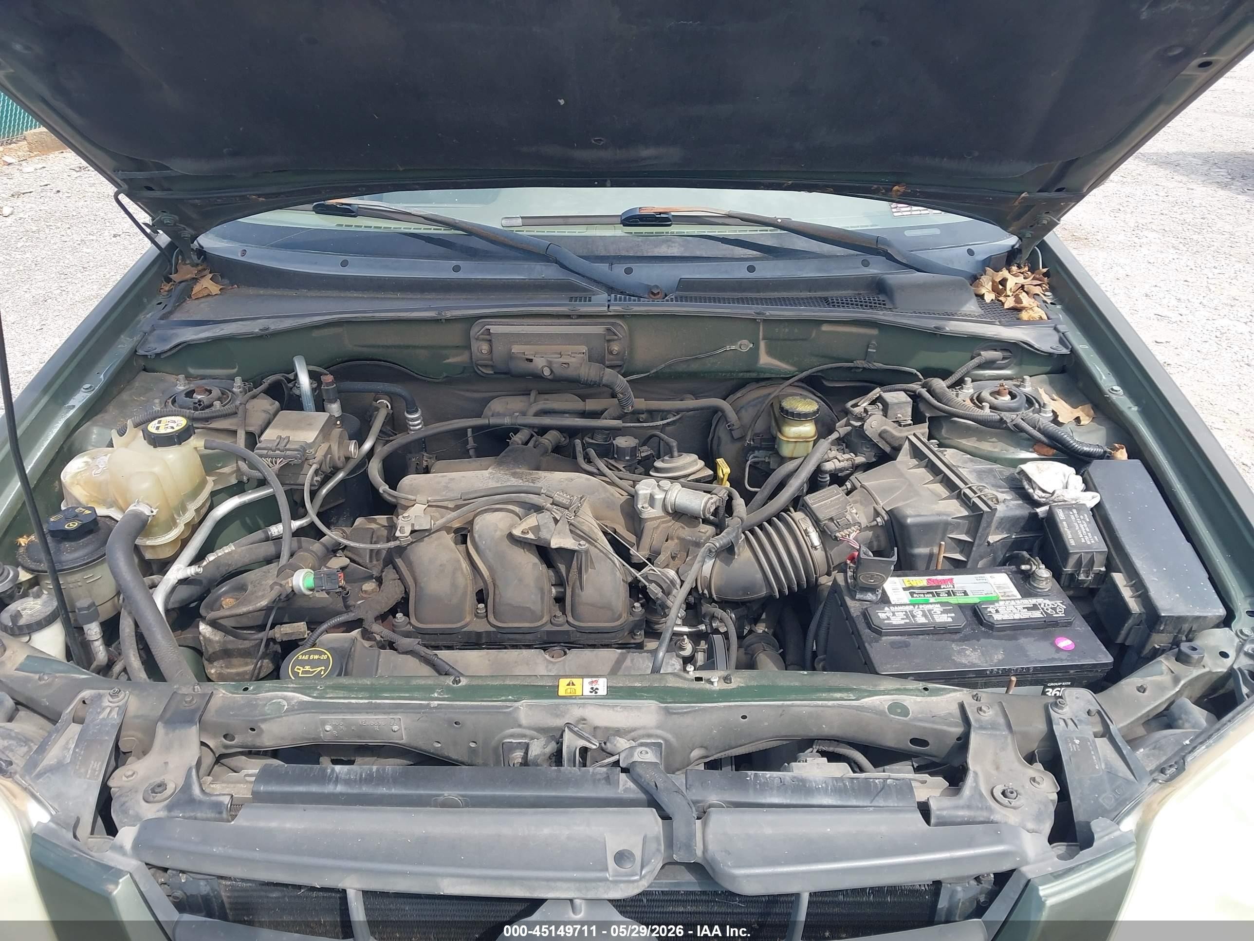 2002 Mazda Tribute Es V6/lx V6 Teal vin: 4F2YU081X2KM56096