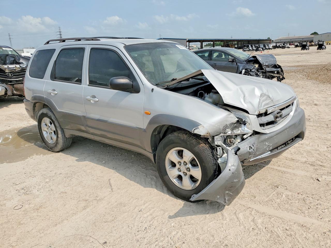 2002 Mazda Tribute Lx Silver vin: 4F2YU09112KM34583