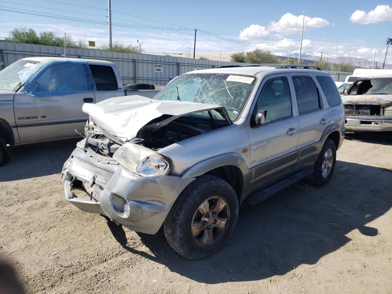 2002 Mazda Tribute Lx Silver vin: 4F2YU09132KM66578