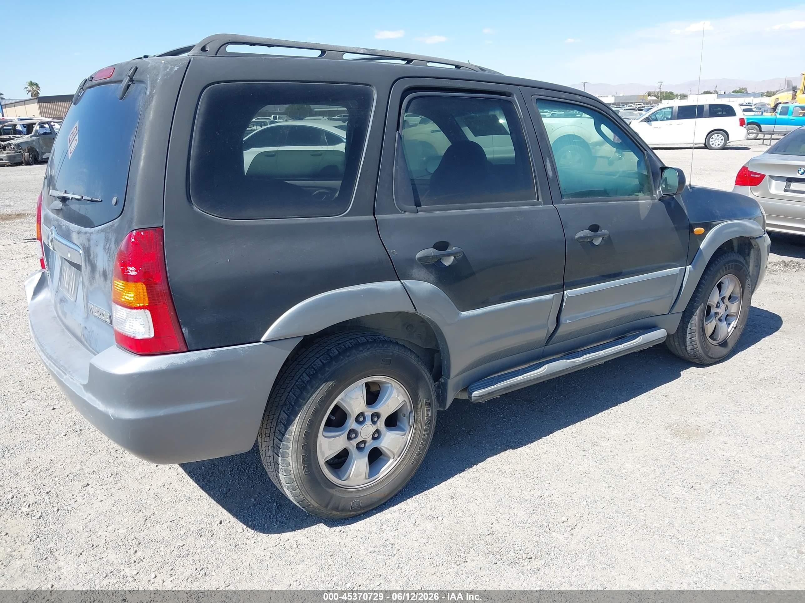 2001 Mazda Tribute Es V6/lx V6 Черный vin: 4F2YU09151KM00628