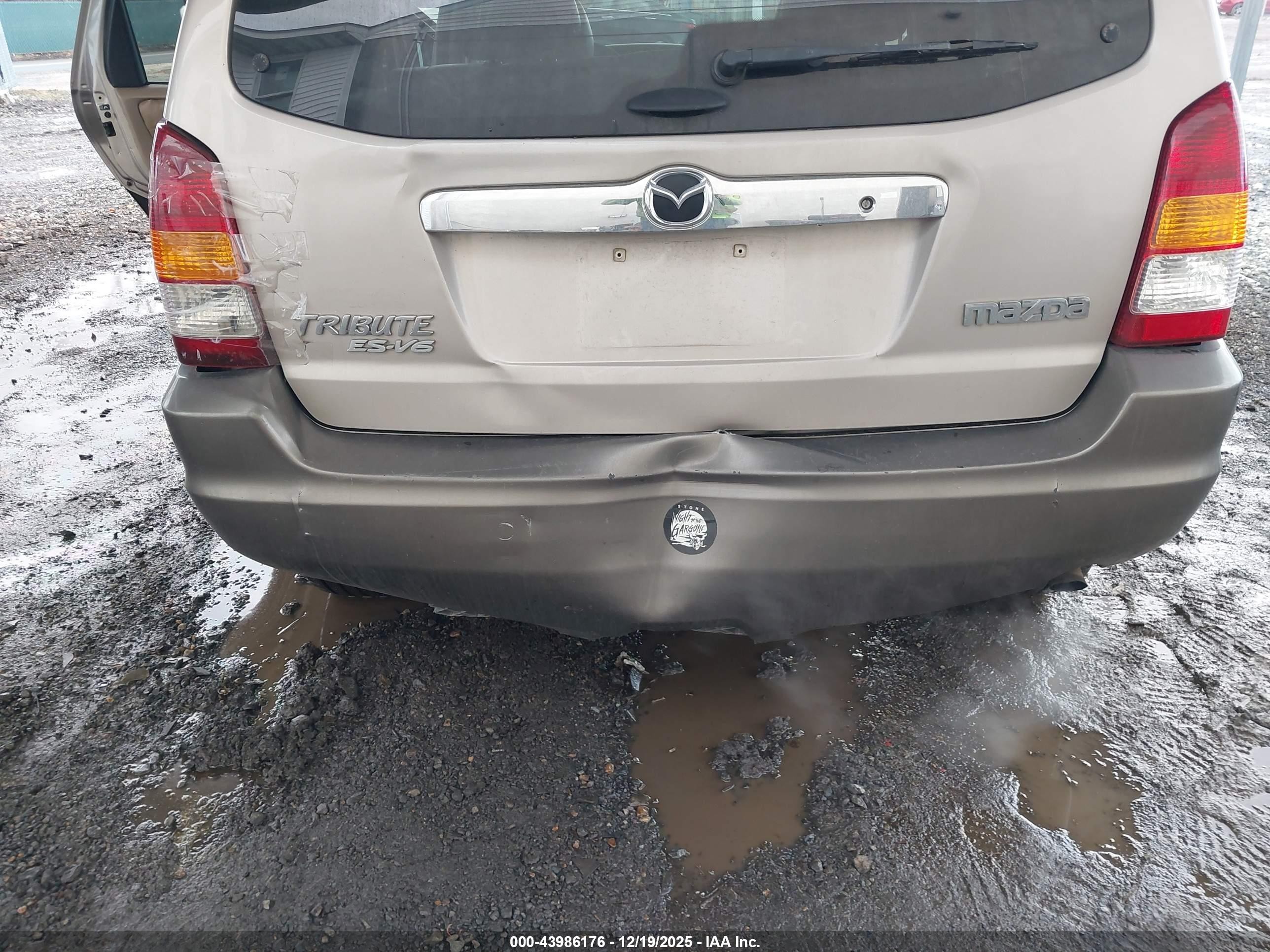 2002 Mazda Tribute Es V6/lx V6 Gray vin: 4F2YU09152KM55372