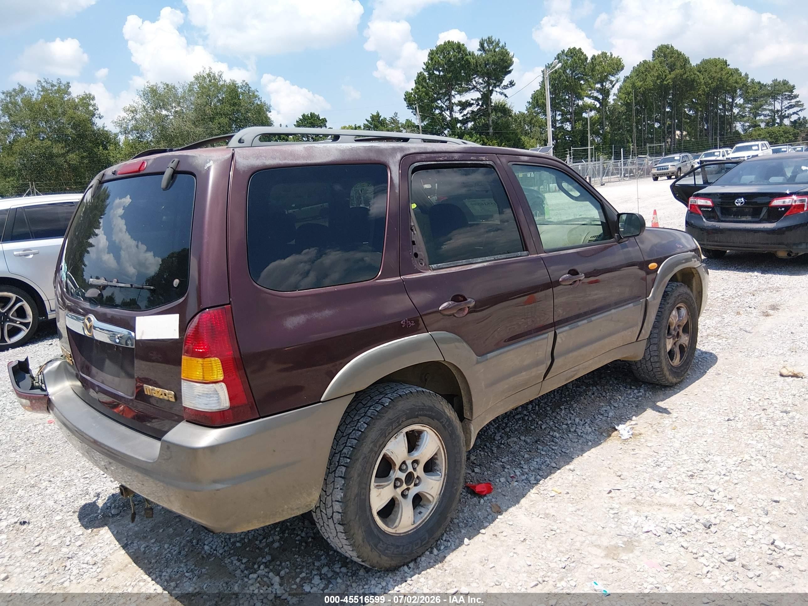 2002 Mazda Tribute Es V6/lx V6 Red vin: 4F2YU091X2KM24201