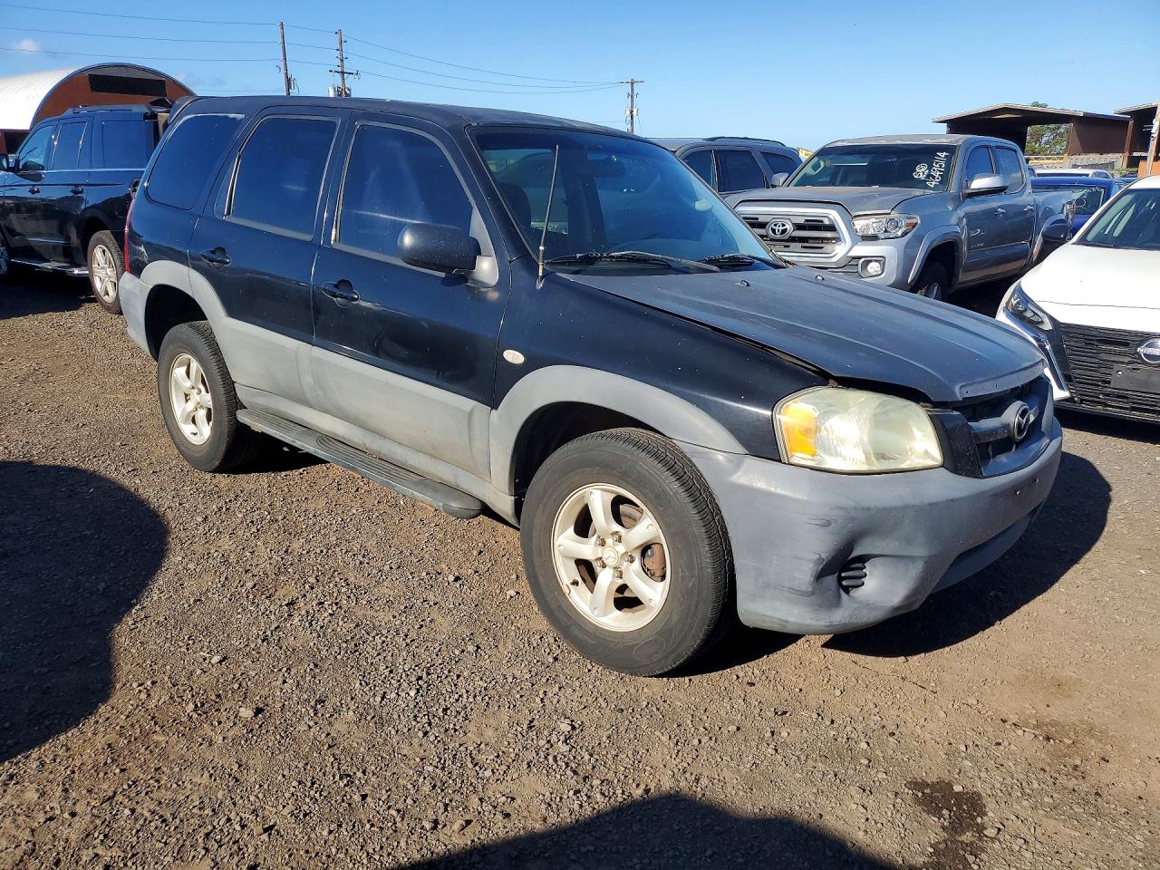 2006 Mazda Tribute I Black vin: 4F2YZ02Z46KM04470