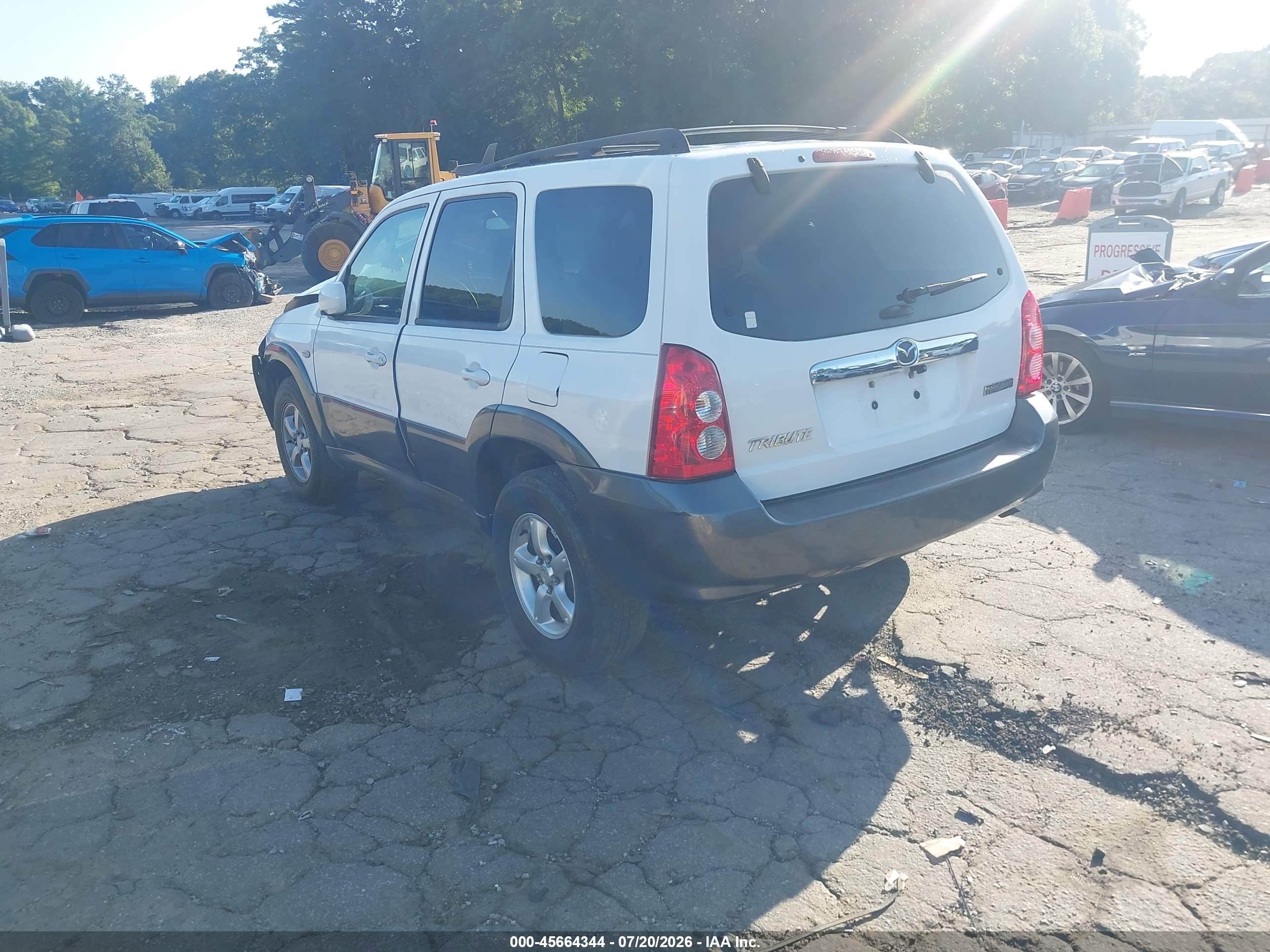 2006 Mazda Tribute I White vin: 4F2YZ02Z56KM07247