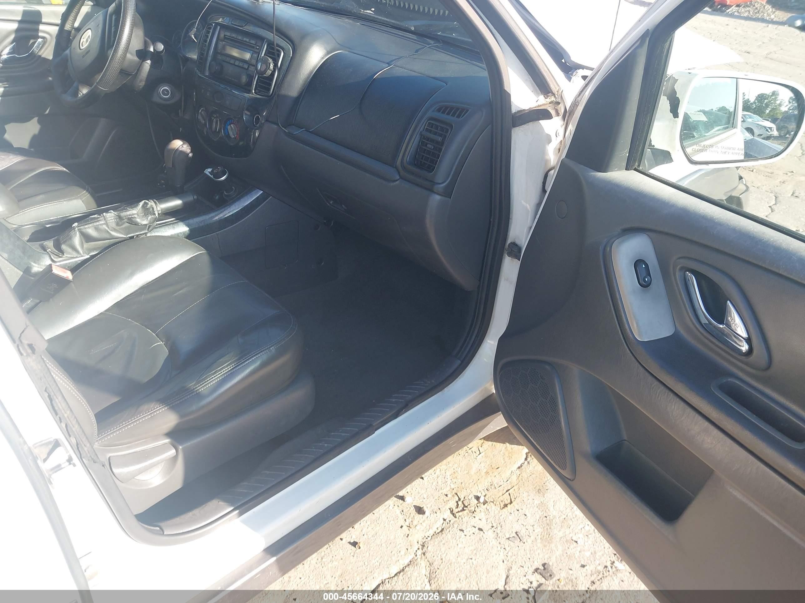2006 Mazda Tribute I White vin: 4F2YZ02Z56KM07247