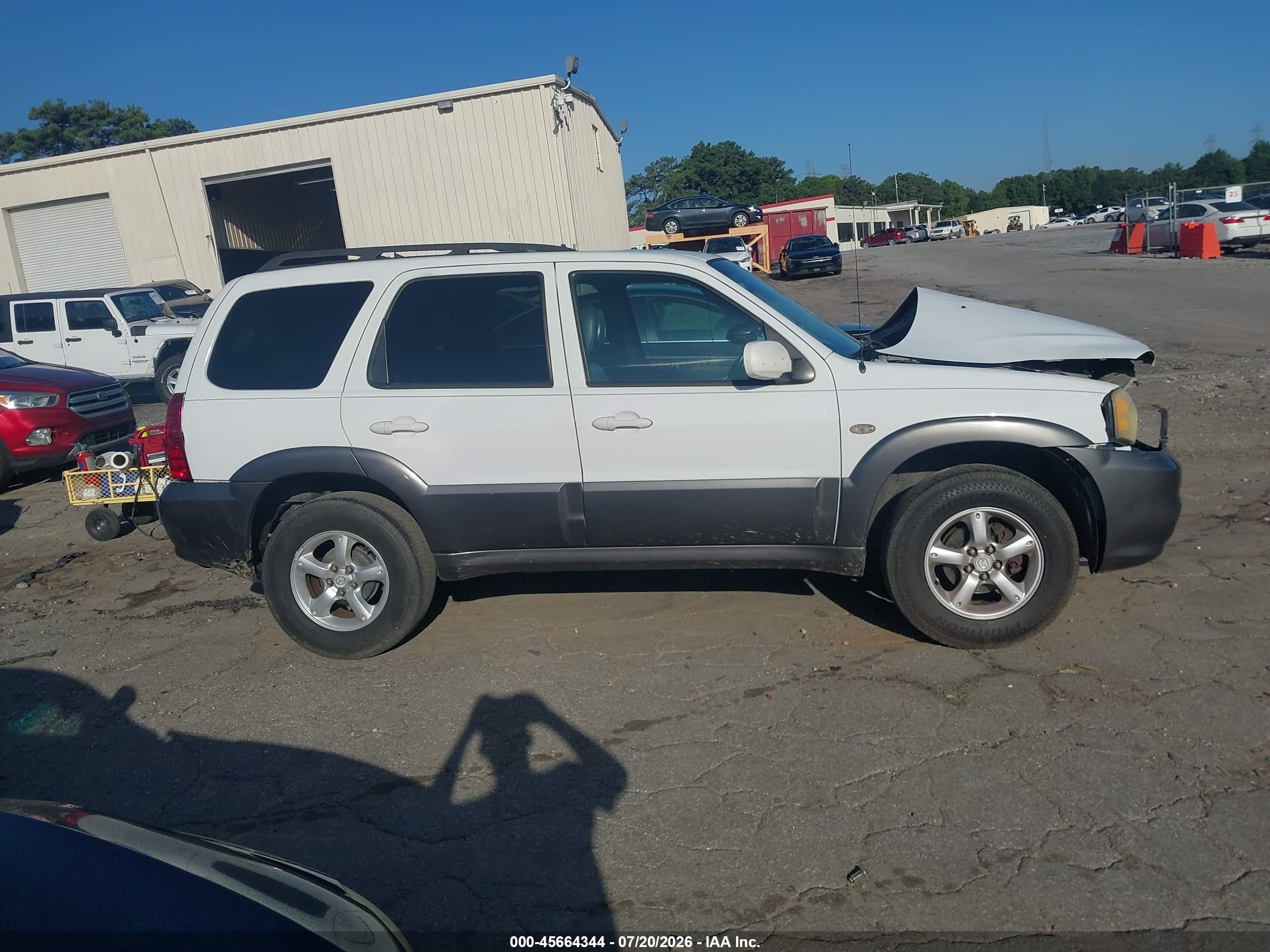 2006 Mazda Tribute I White vin: 4F2YZ02Z56KM07247