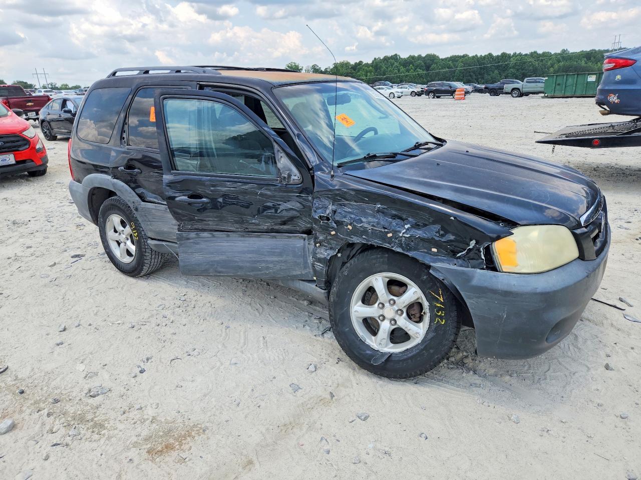 2006 Mazda Tribute I Black vin: 4F2YZ02Z66KM07273