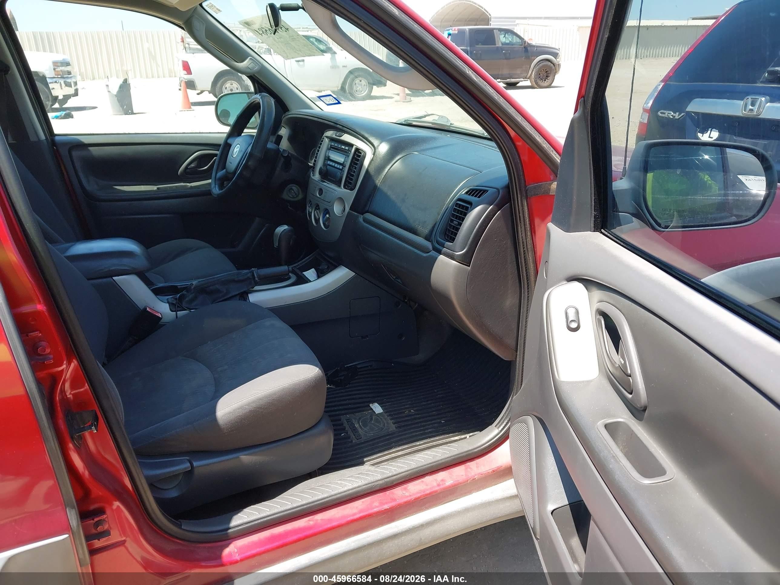 2006 Mazda Tribute I Red vin: 4F2YZ02Z66KM18404