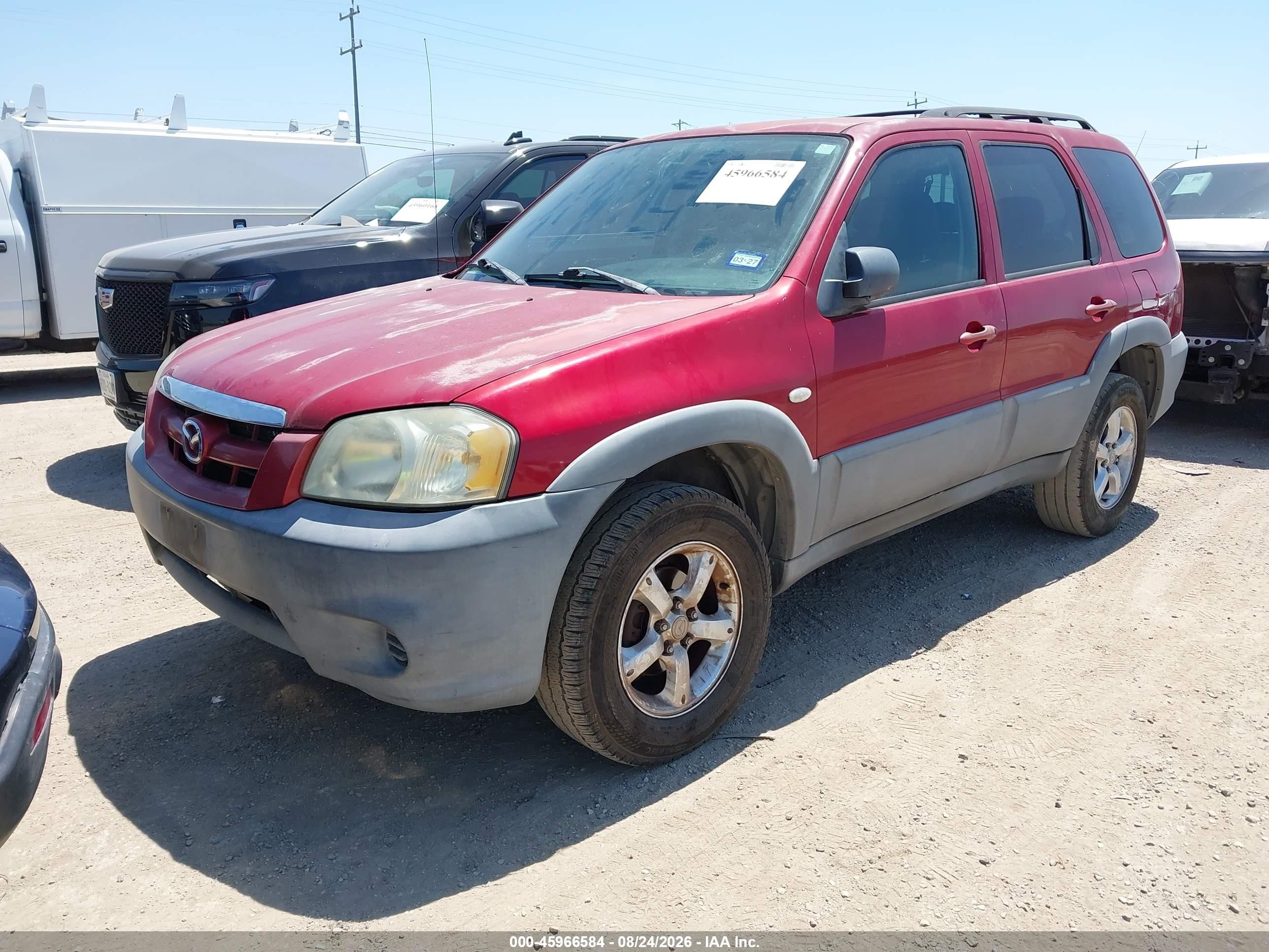 2006 Mazda Tribute I Red vin: 4F2YZ02Z66KM18404