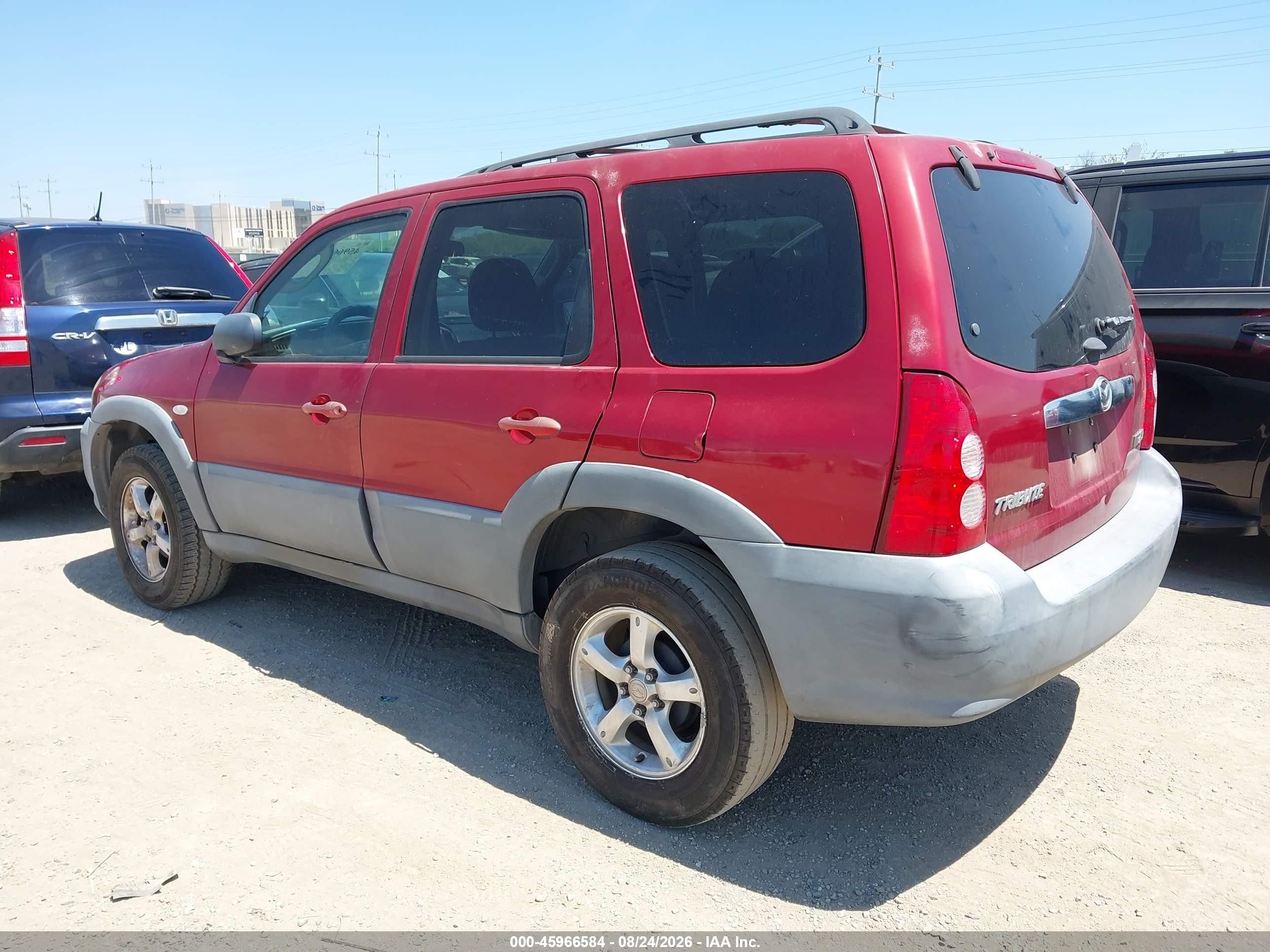 2006 Mazda Tribute I Red vin: 4F2YZ02Z66KM18404