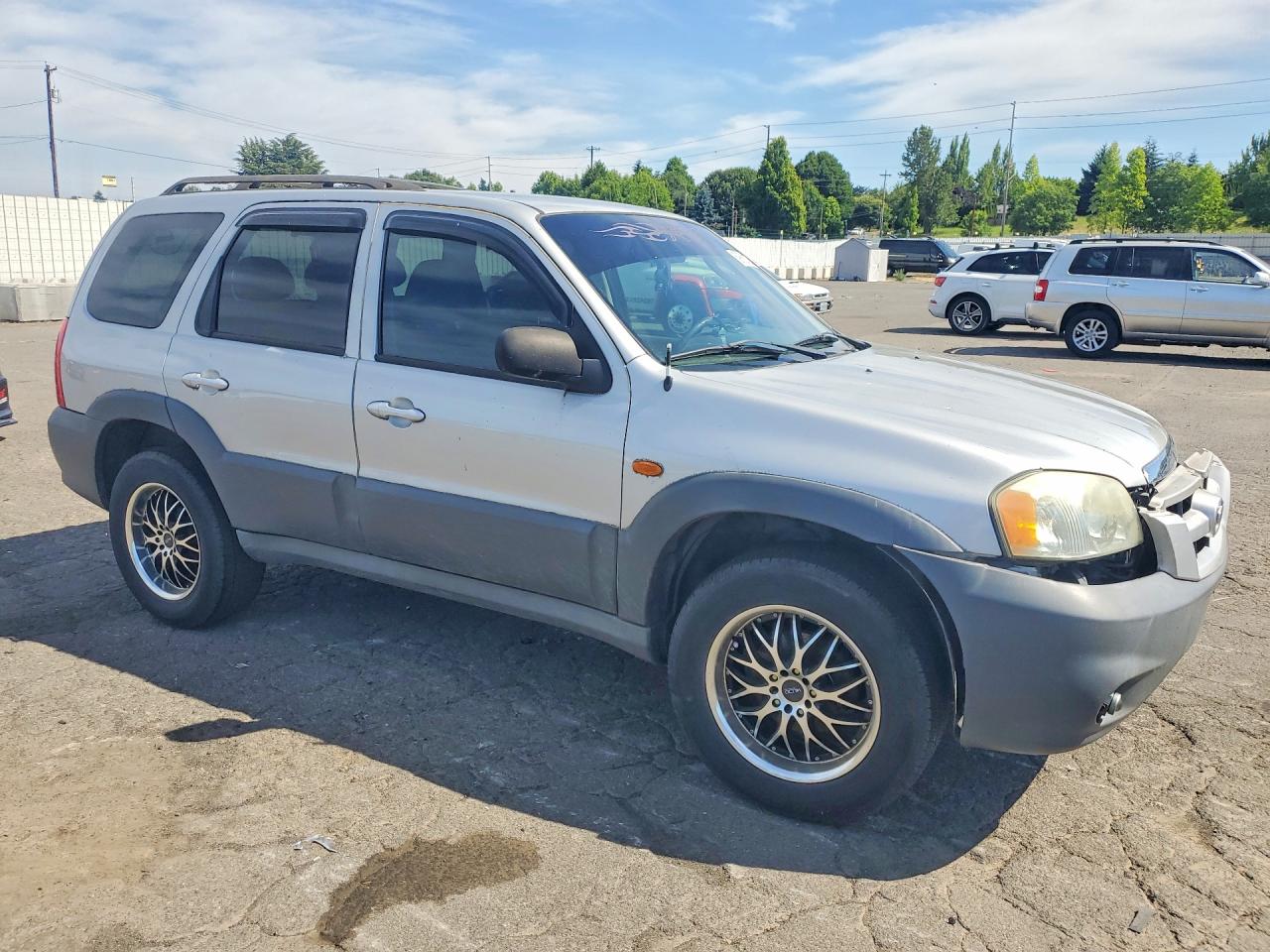 2005 Mazda Tribute I Silver vin: 4F2YZ02Z85KM14708