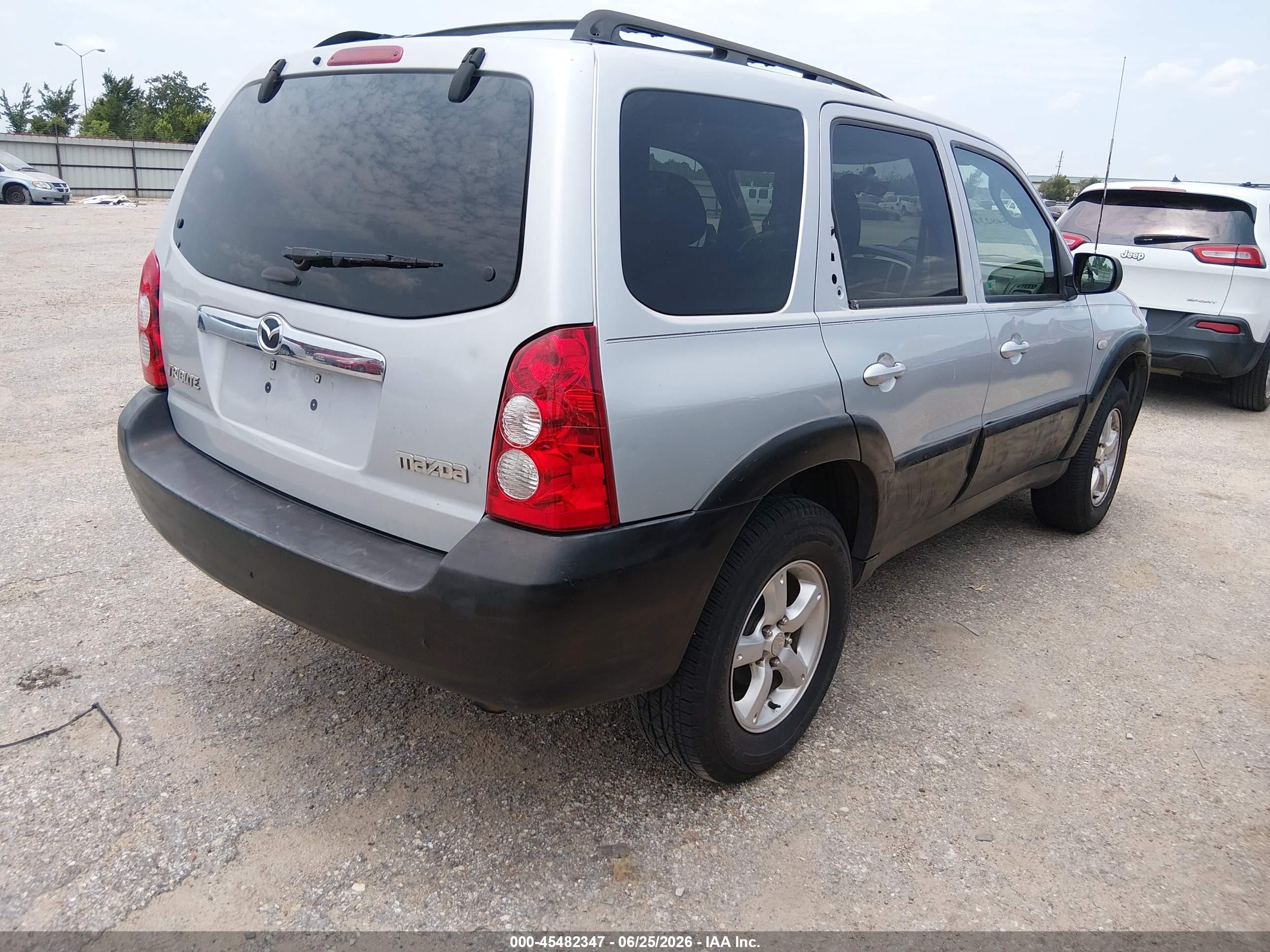 2006 Mazda Tribute I Серебряный vin: 4F2YZ02Z86KM00065