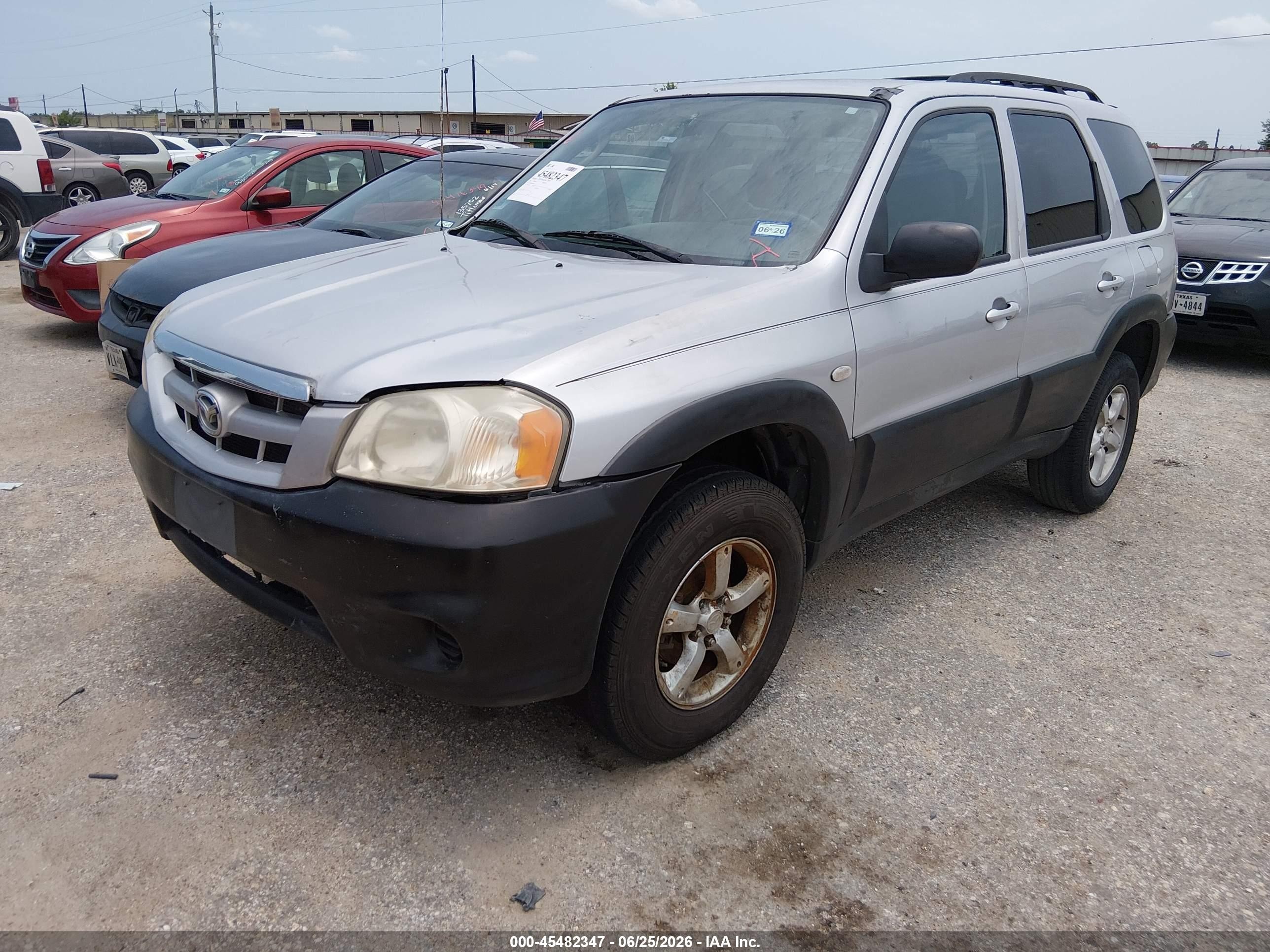 2006 Mazda Tribute I Серебряный vin: 4F2YZ02Z86KM00065