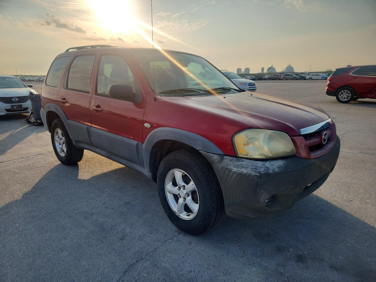 2006 Mazda Tribute Red vin: 4F2YZ02Z96KM33320
