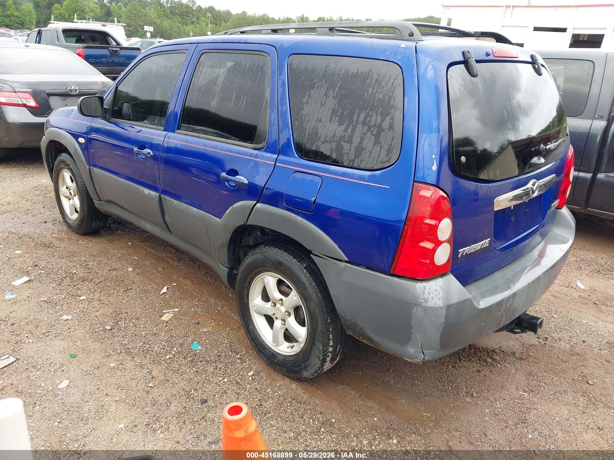 2006 Mazda Tribute I Синий vin: 4F2YZ02ZX6KM25646