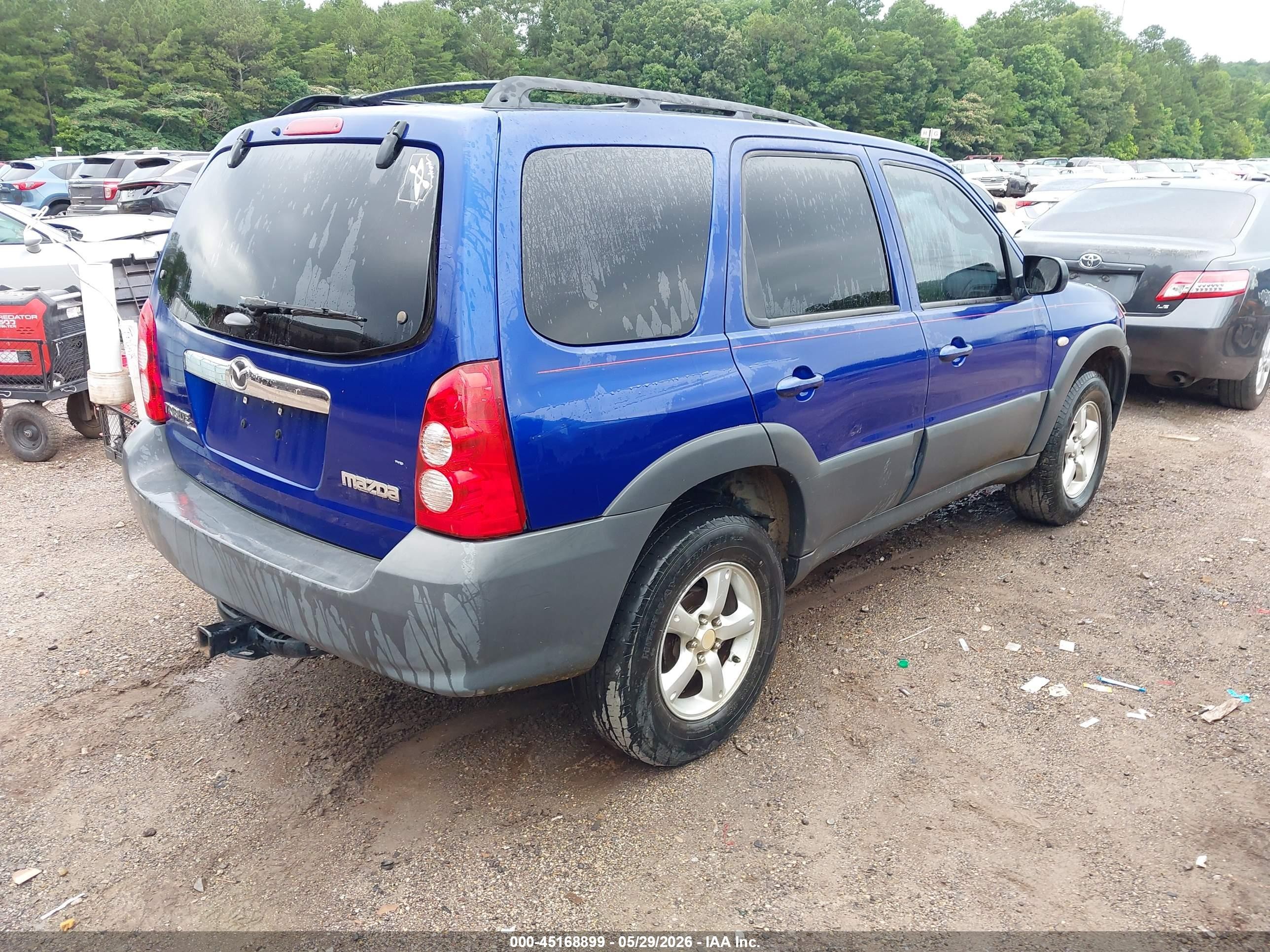 2006 Mazda Tribute I Синий vin: 4F2YZ02ZX6KM25646