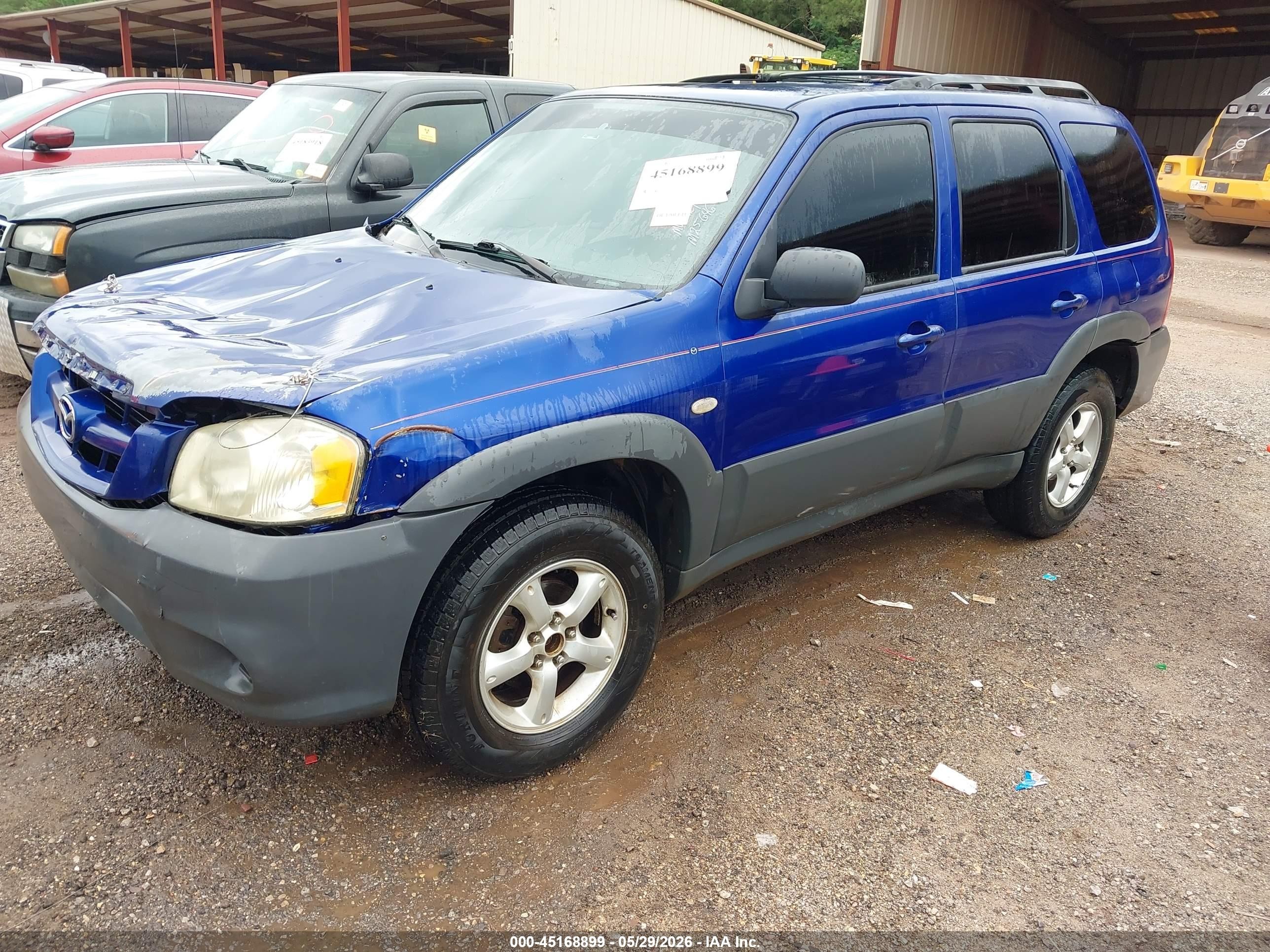 2006 Mazda Tribute I Синий vin: 4F2YZ02ZX6KM25646