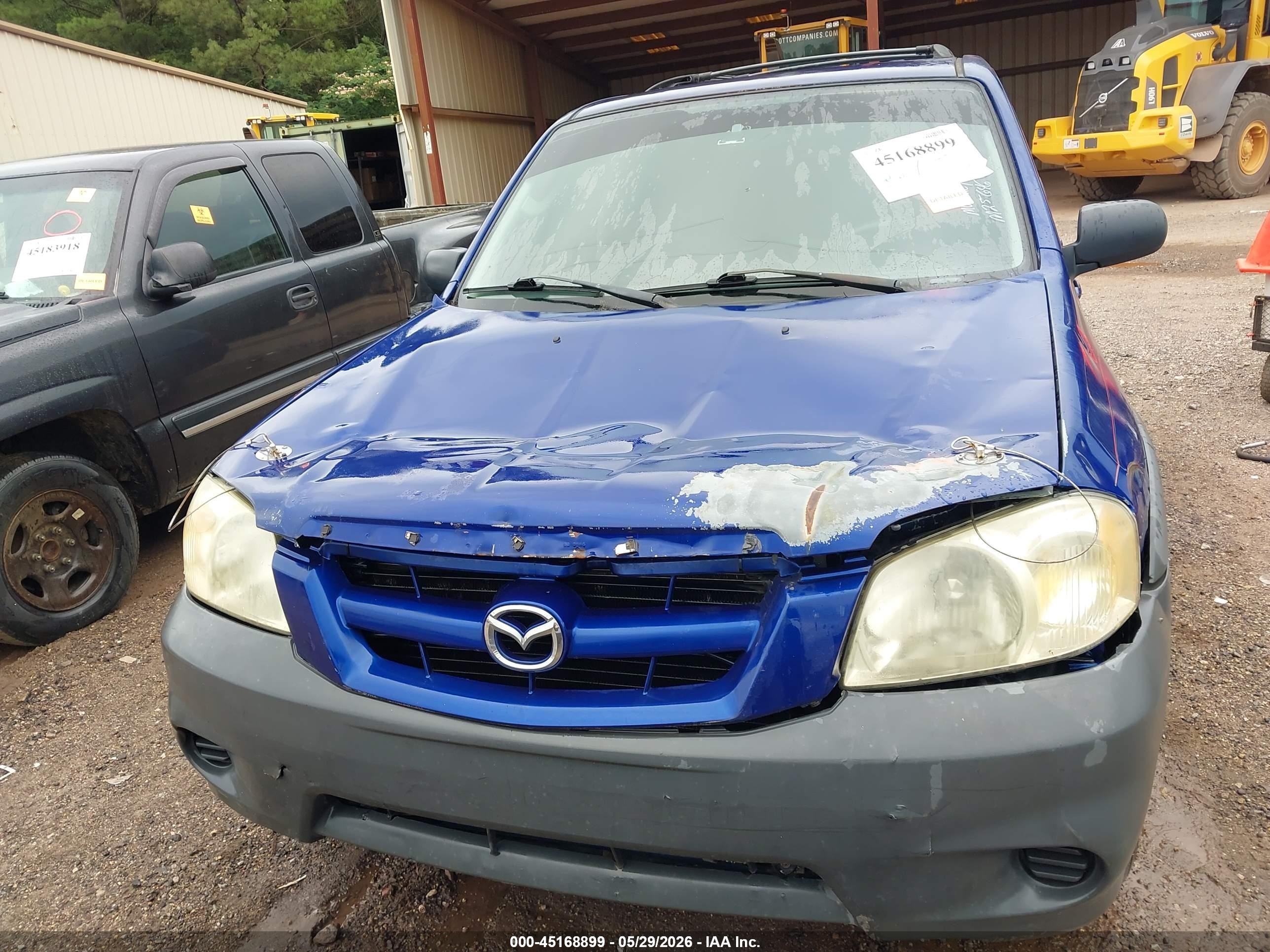 2006 Mazda Tribute I Синий vin: 4F2YZ02ZX6KM25646