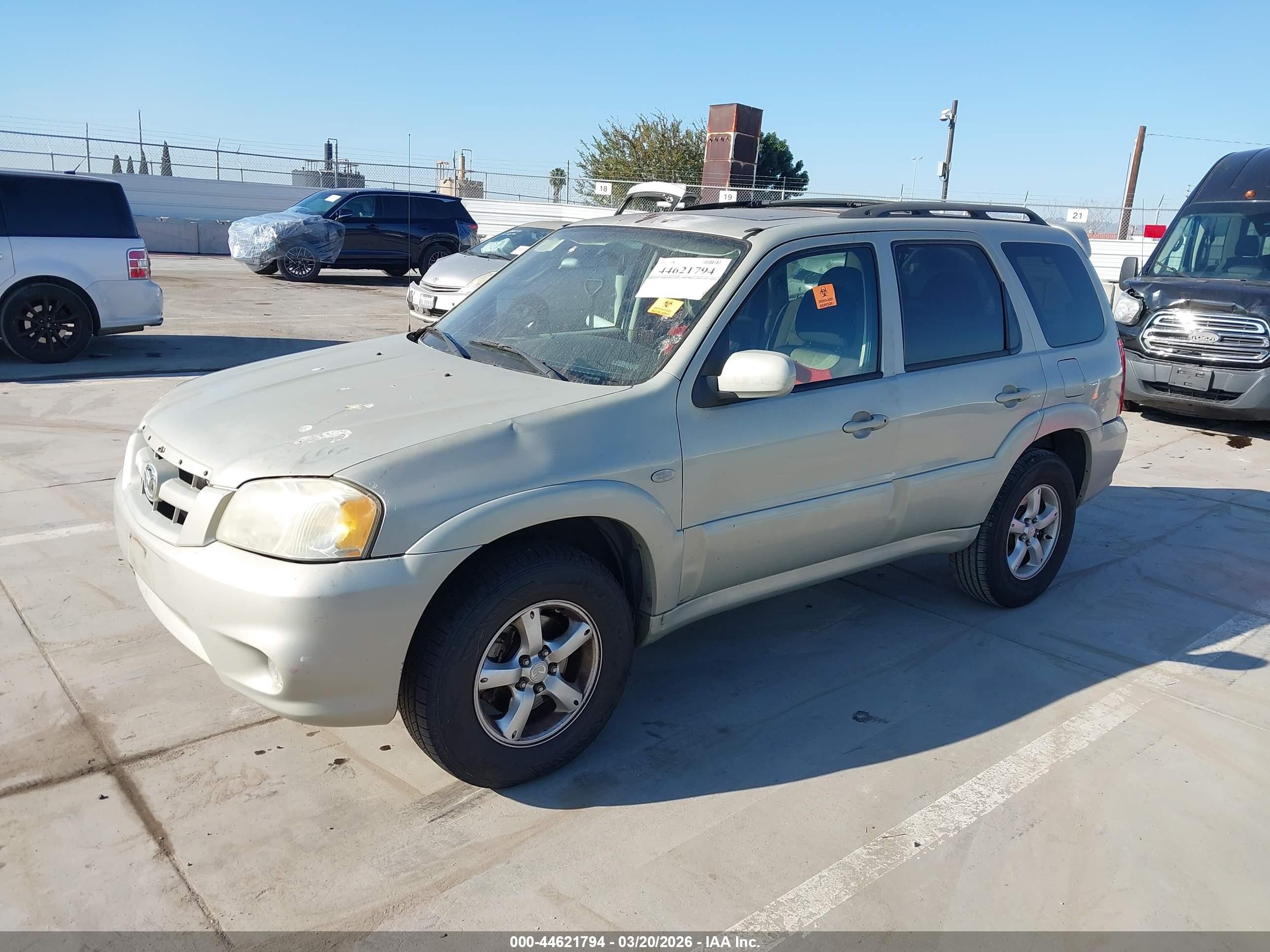 2006 Mazda Tribute S Green vin: 4F2YZ04106KM04683
