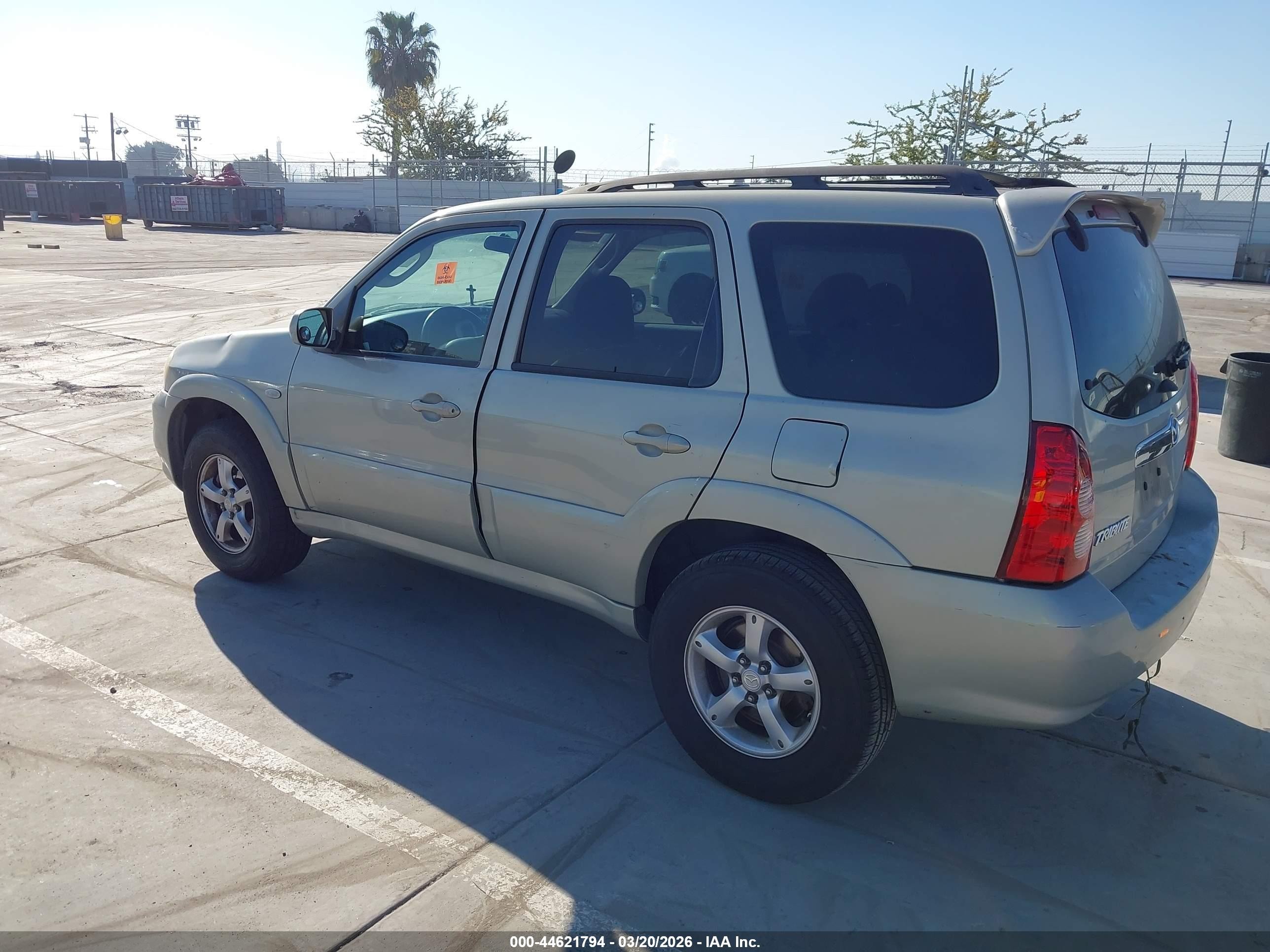 2006 Mazda Tribute S Green vin: 4F2YZ04106KM04683