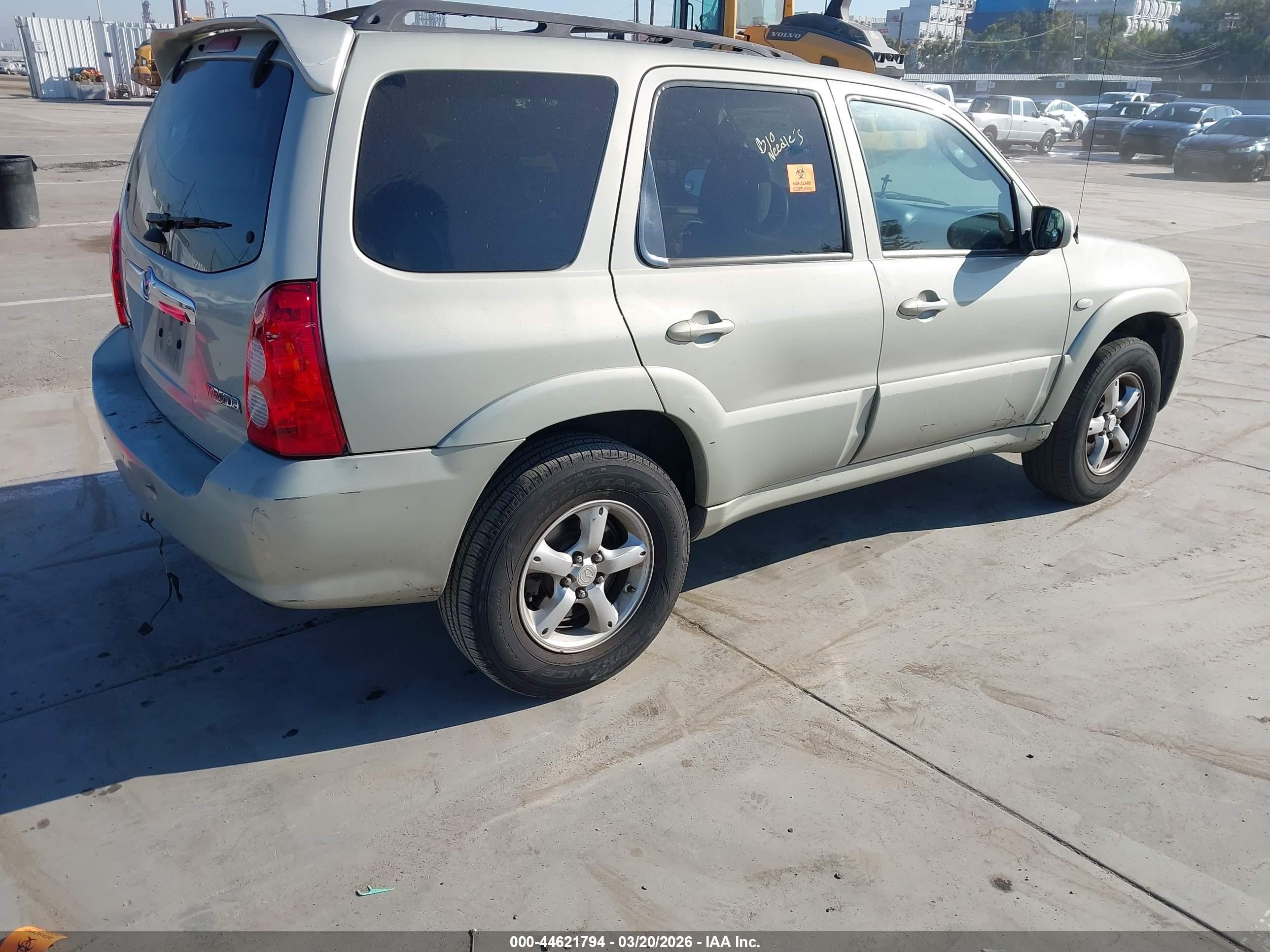2006 Mazda Tribute S Green vin: 4F2YZ04106KM04683