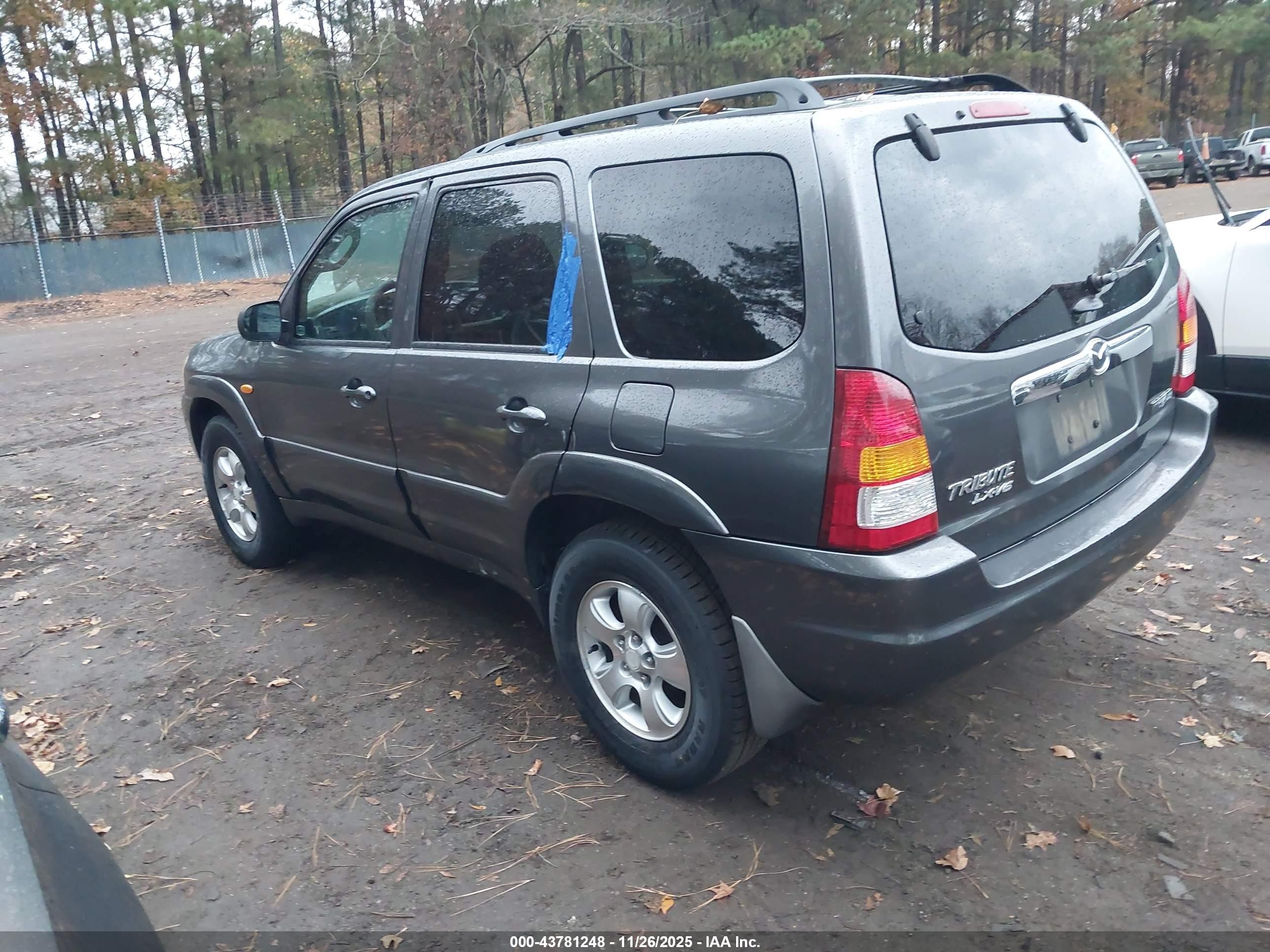 2003 Mazda Tribute Lx V6 Gray vin: 4F2YZ04113KM16983