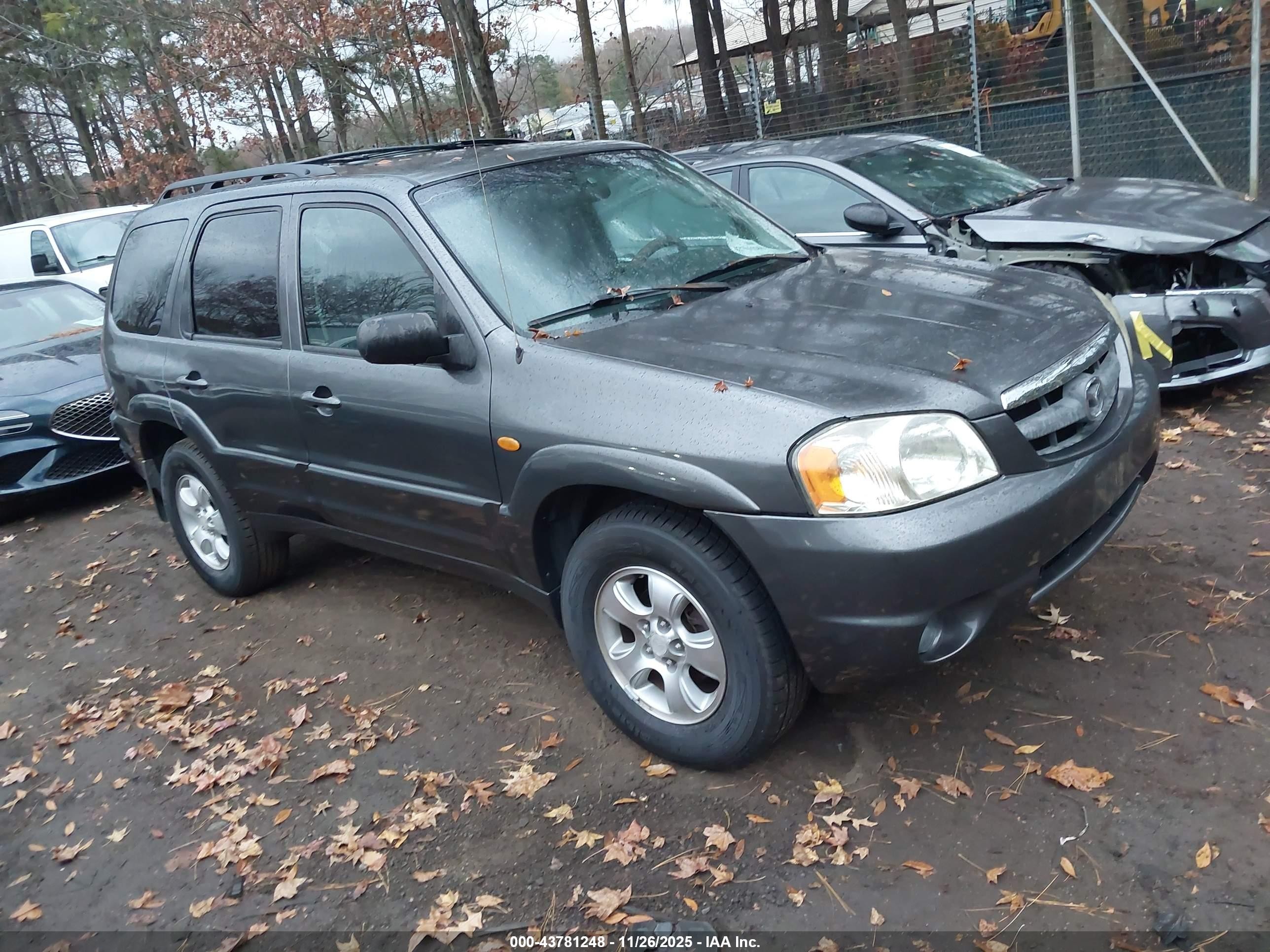 2003 Mazda Tribute Lx V6 Gray vin: 4F2YZ04113KM16983