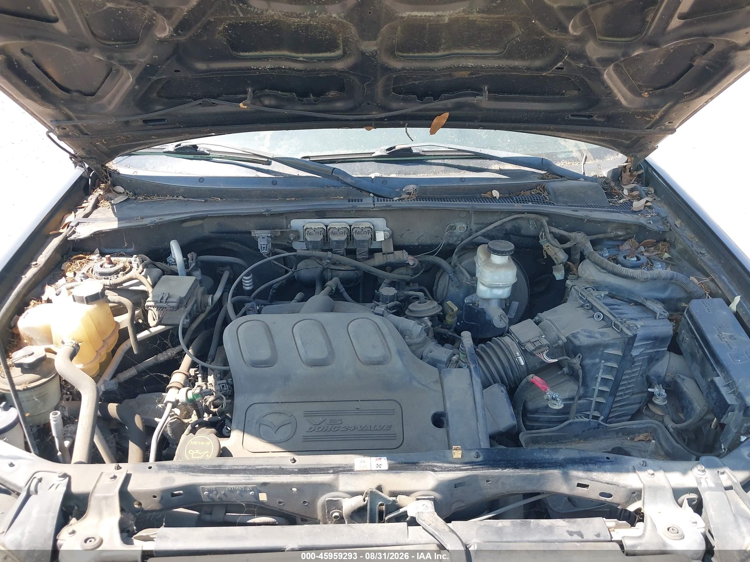 2005 Mazda Tribute S Black vin: 4F2YZ04125KM26425