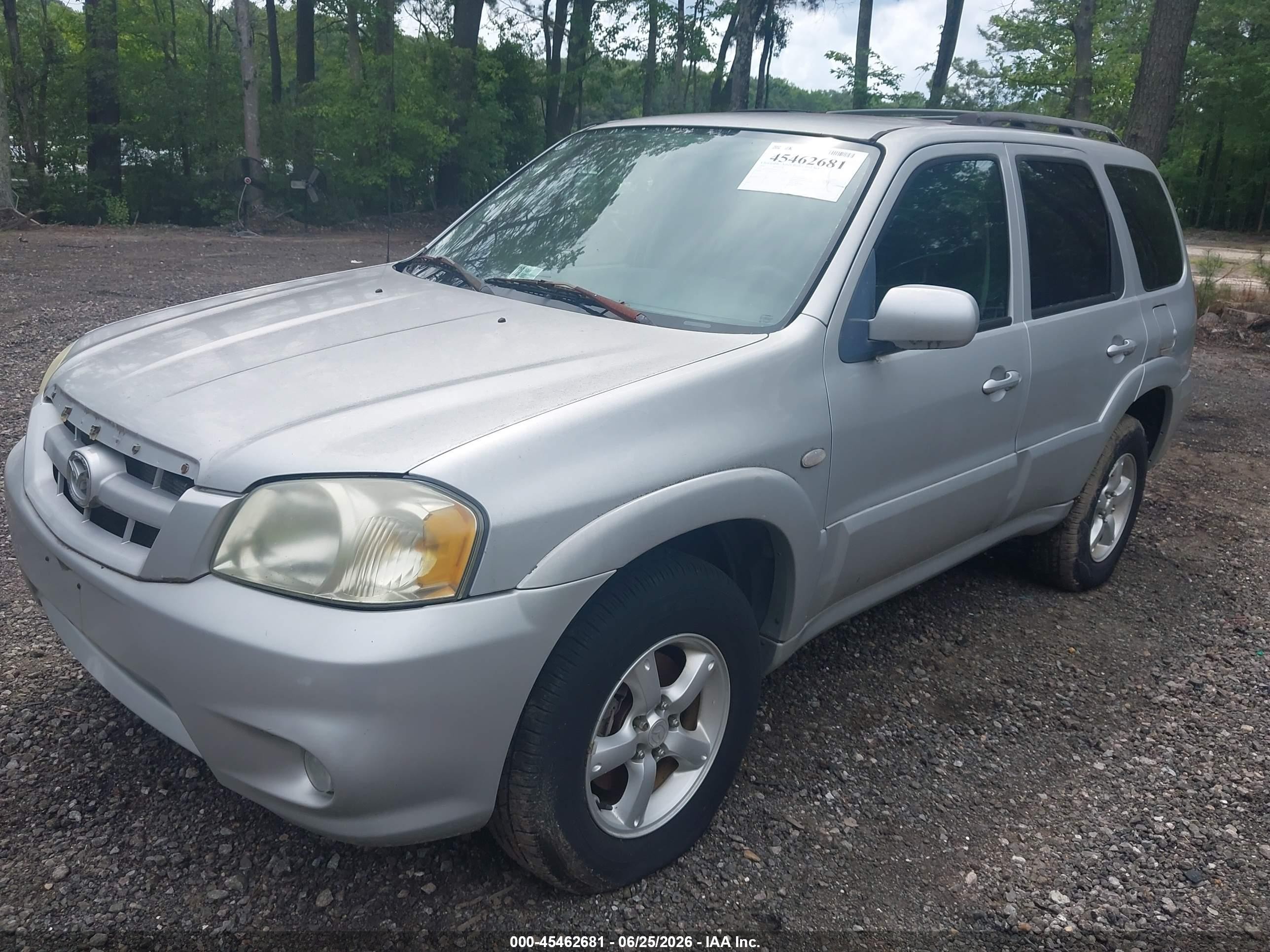 2006 Mazda Tribute S Silver vin: 4F2YZ04126KM20125