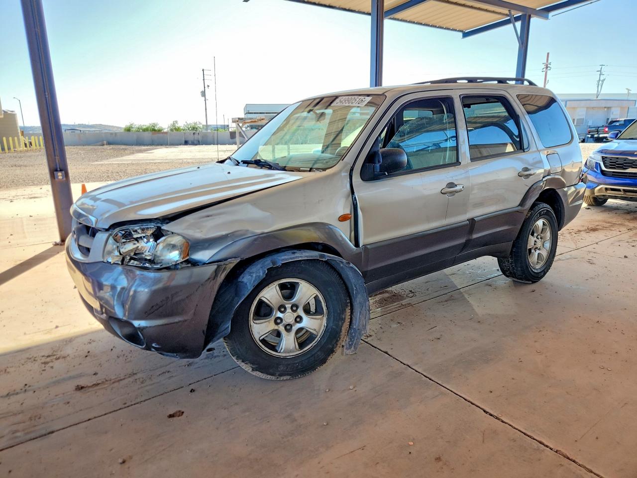 2004 Mazda Tribute Lx Серый vin: 4F2YZ04134KM26772
