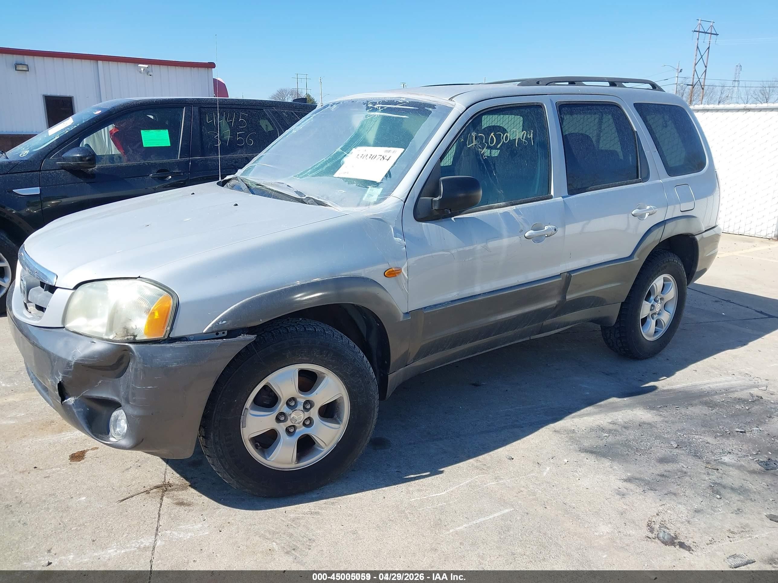 2004 Mazda Tribute Lx V6 Gray vin: 4F2YZ04154KM02473
