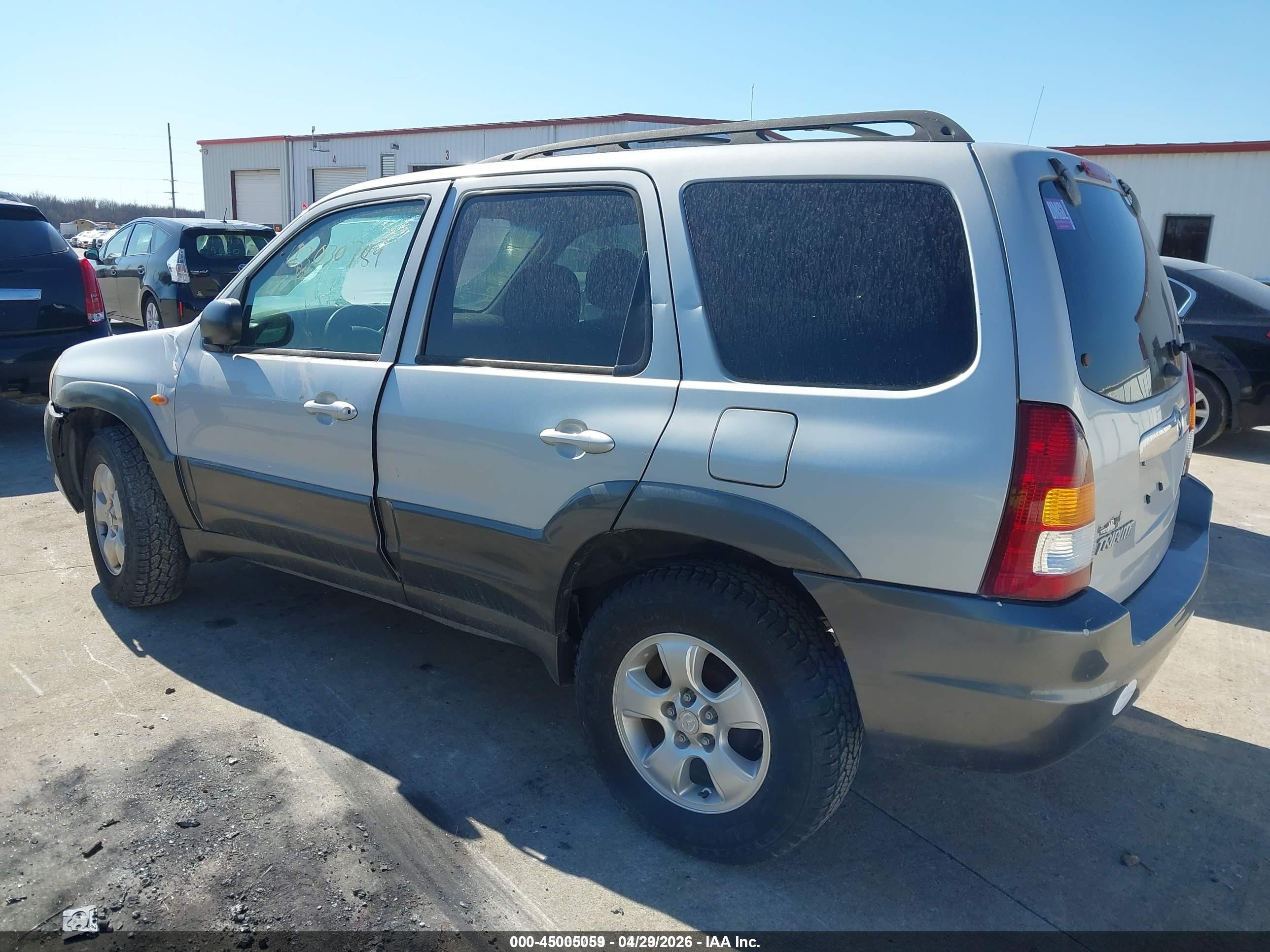 2004 Mazda Tribute Lx V6 Gray vin: 4F2YZ04154KM02473