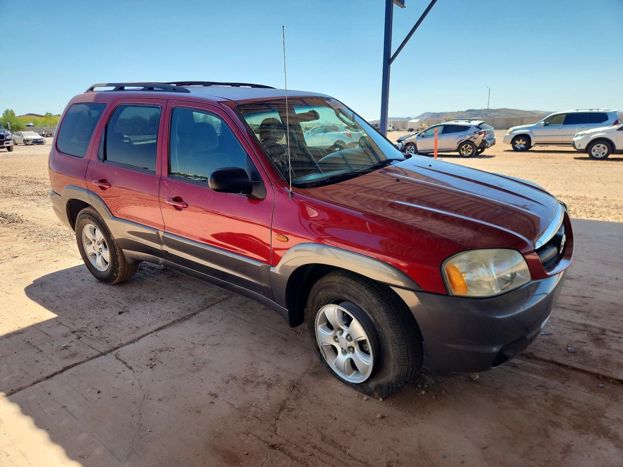 2004 Mazda Tribute Lx Красный vin: 4F2YZ04154KM24926