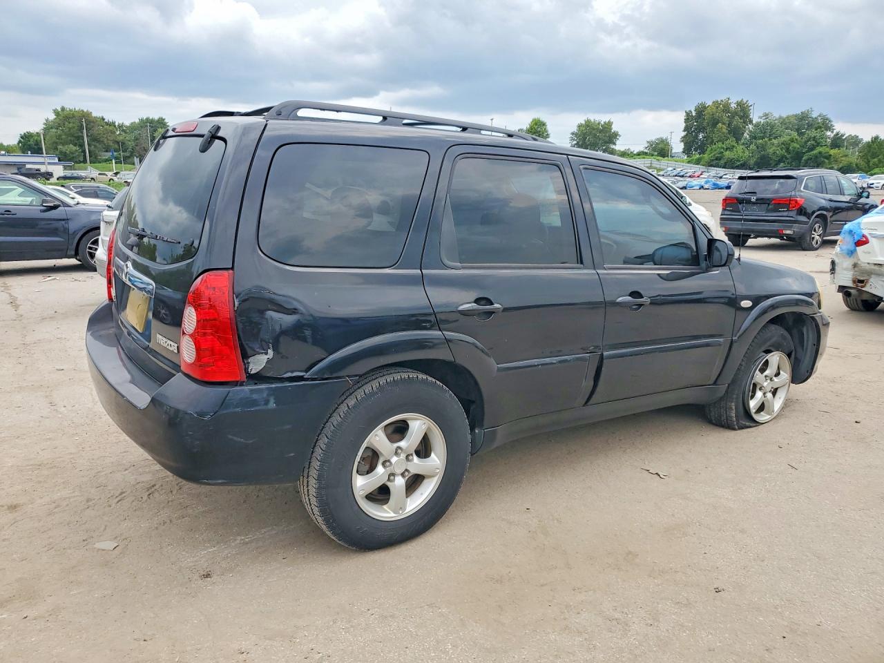 2006 Mazda Tribute S Black vin: 4F2YZ04156KM32382