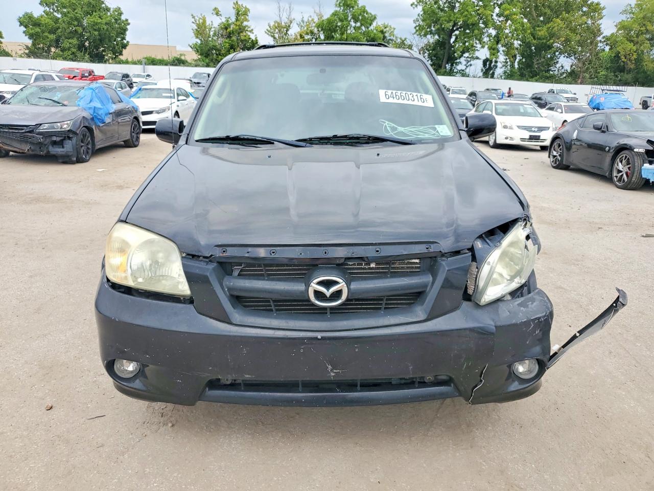 2006 Mazda Tribute S Black vin: 4F2YZ04156KM32382