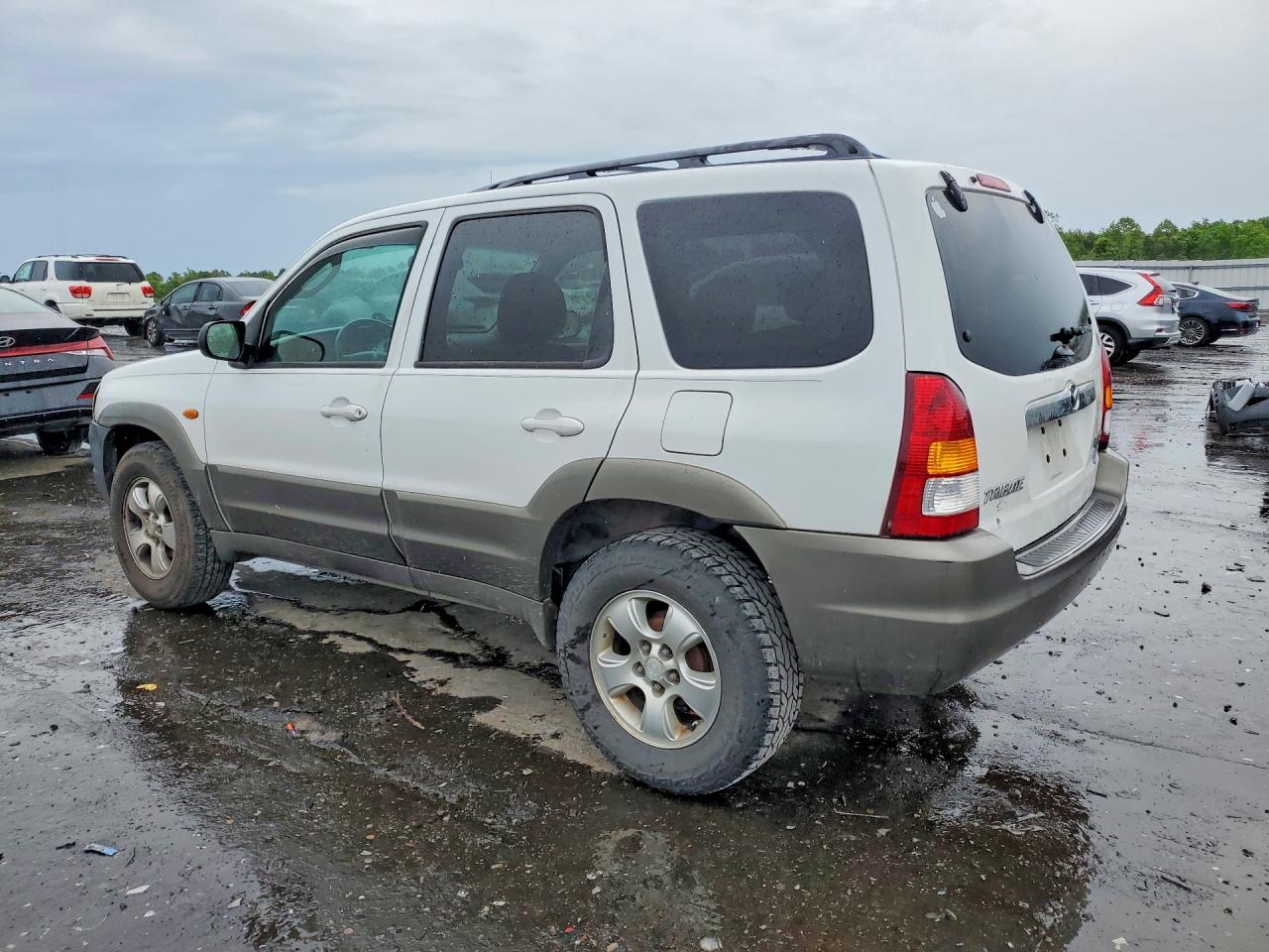 2003 Mazda Tribute Lx White vin: 4F2YZ04163KM39742