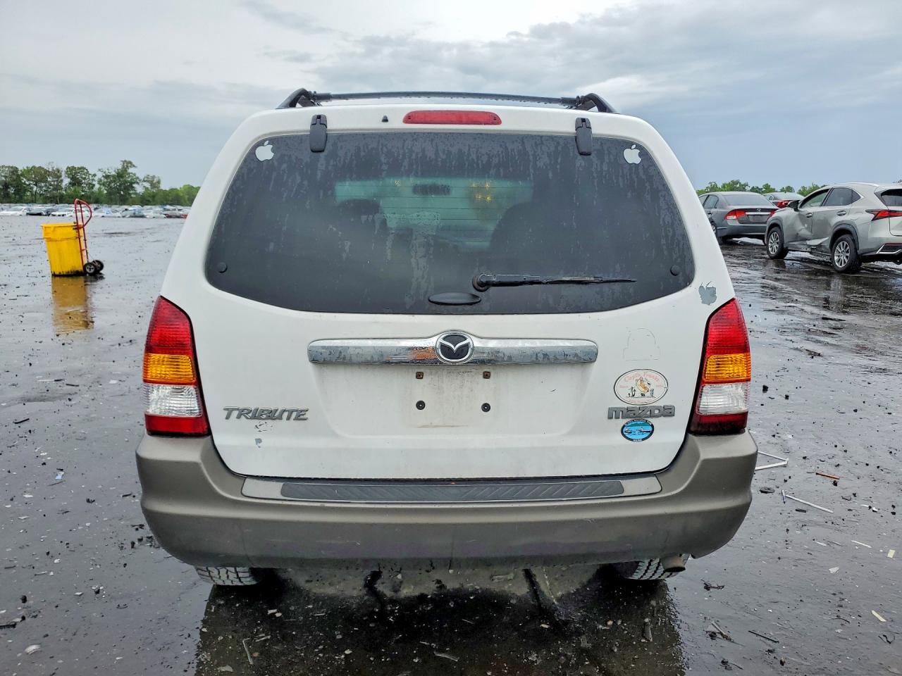 2003 Mazda Tribute Lx White vin: 4F2YZ04163KM39742