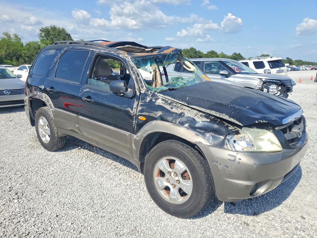 2004 Mazda Tribute Lx Black vin: 4F2YZ04164KM26569
