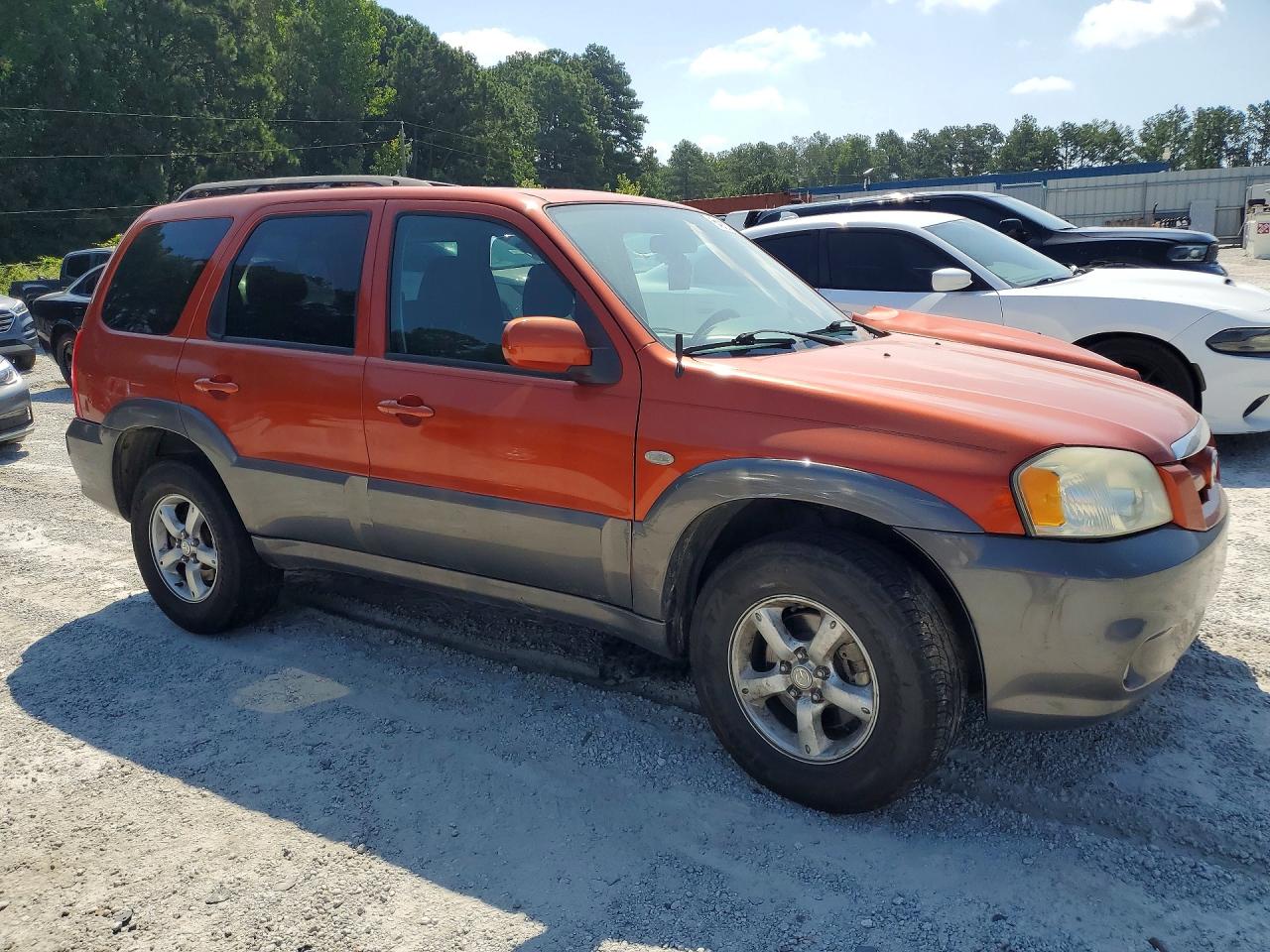 2005 Mazda Tribute S Оранжевый vin: 4F2YZ04185KM31919