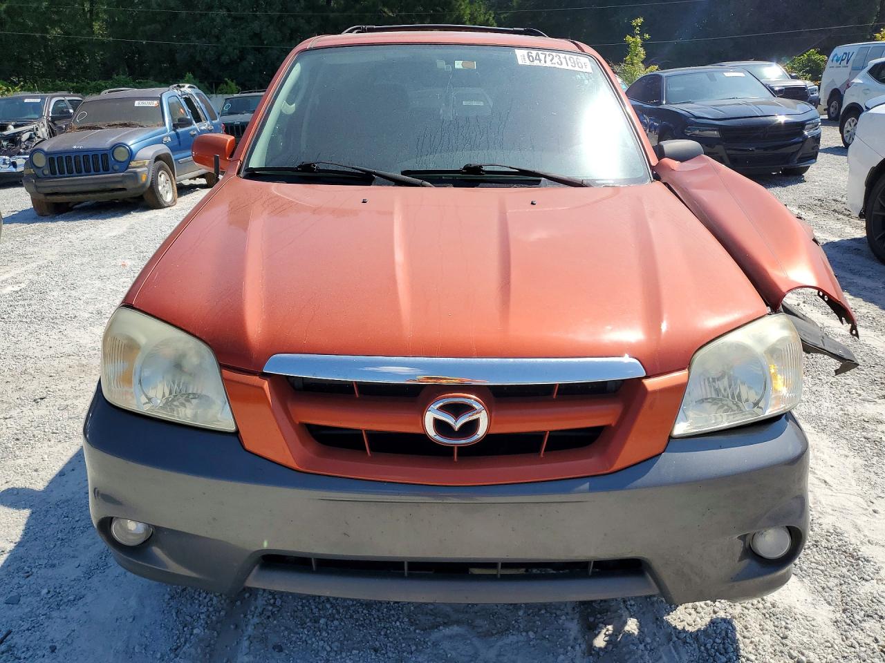 2005 Mazda Tribute S Оранжевый vin: 4F2YZ04185KM31919