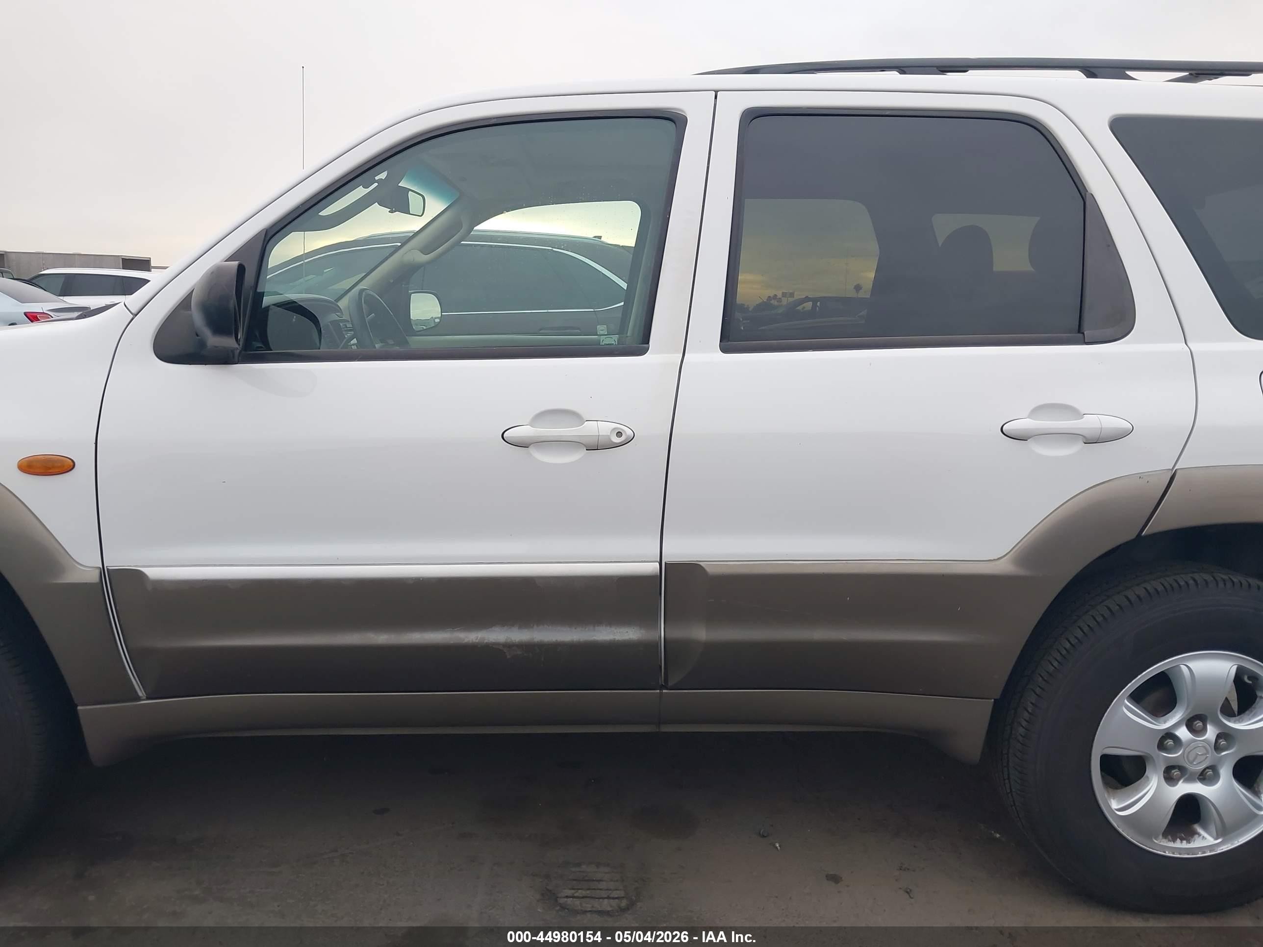 2004 Mazda Tribute Lx V6 White vin: 4F2YZ04194KM22998